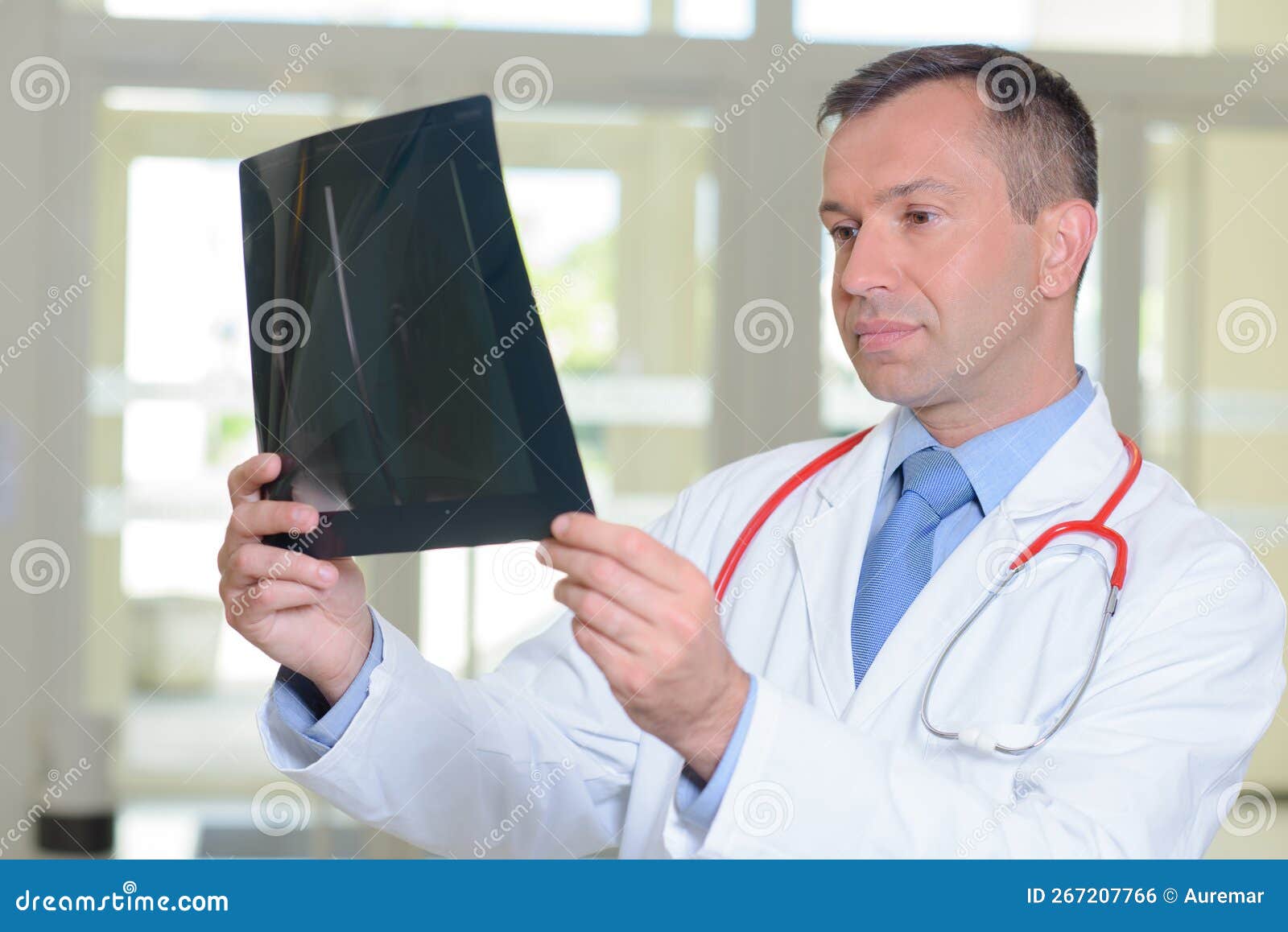 Man interpreting result stock photo. Image of surgeon 267207766