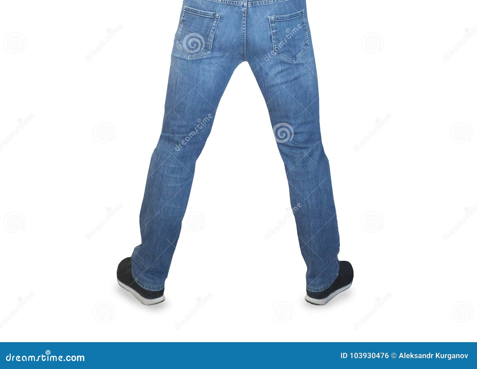 Man in jeans back view stock photo. Image of backside - 103930476