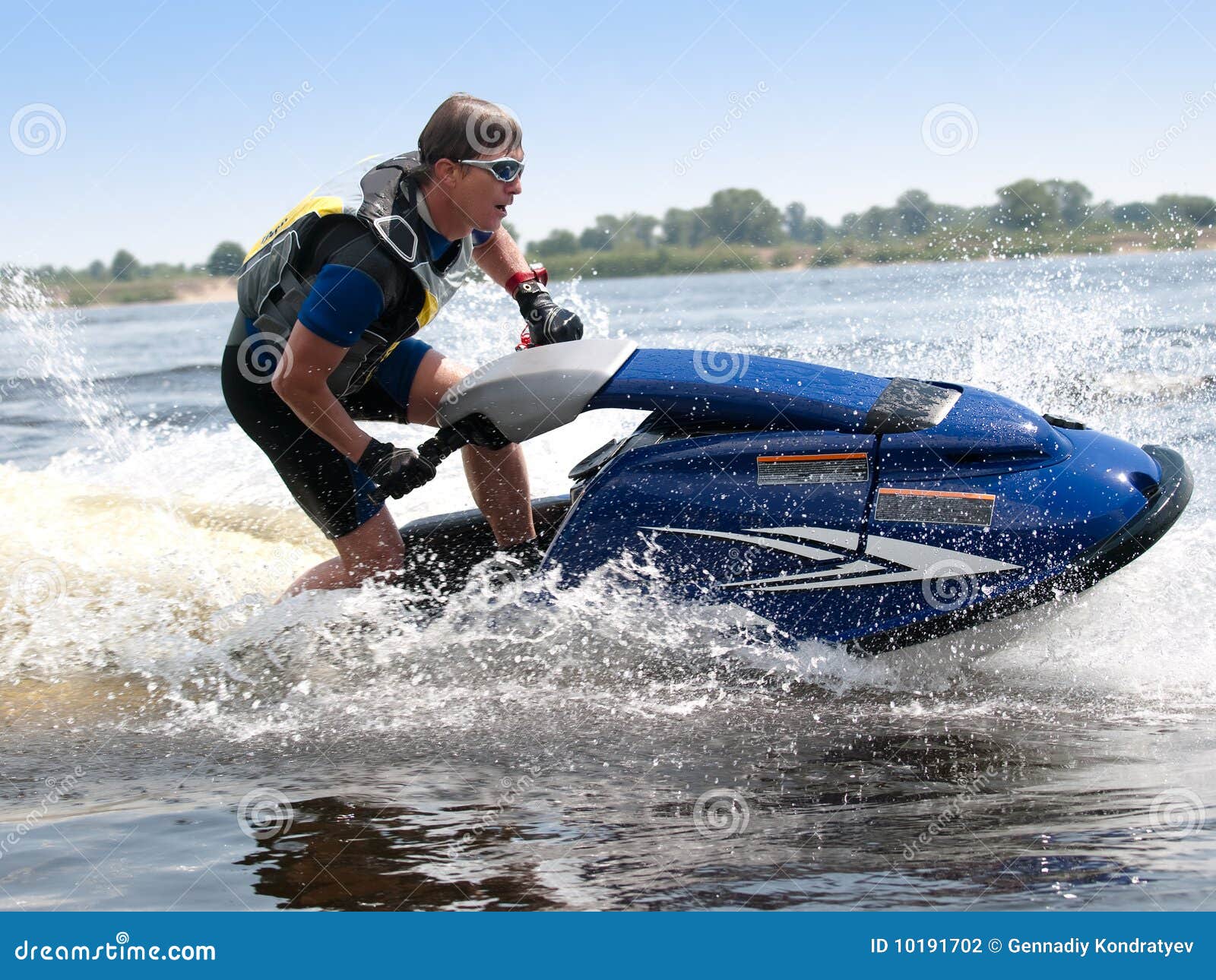 Man On Jet Ski Stock Photography Image 10191702