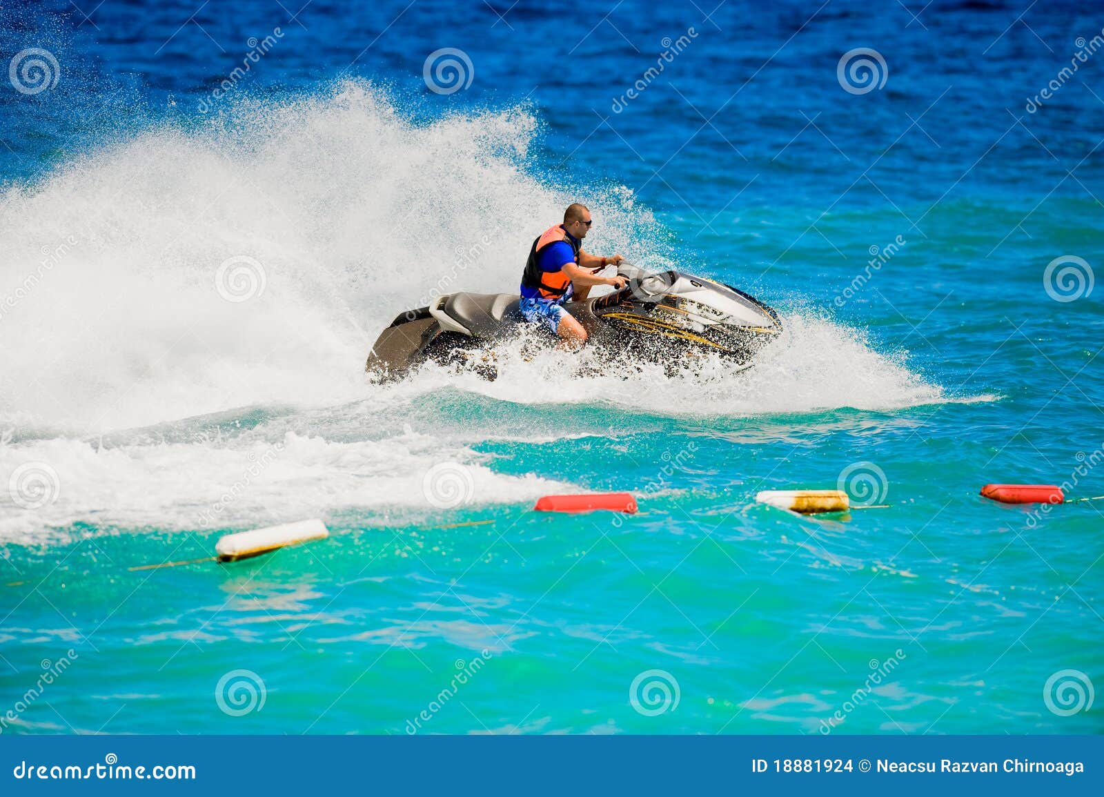 Man on a jet ski stock photo. Image of recreation, speed 18881924