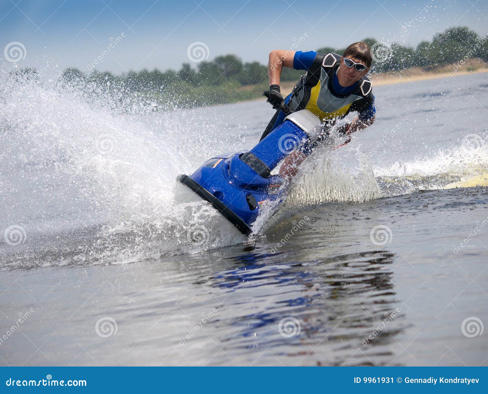 Man Jet Ski Skims Along Camera Photos Free & RoyaltyFree Stock