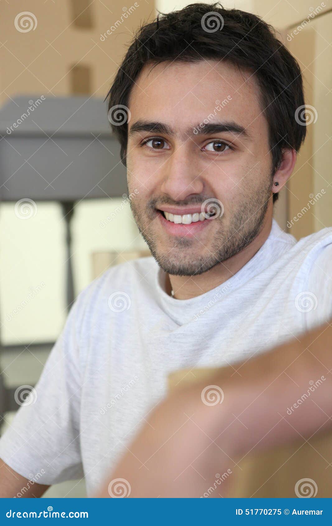 Man in kitchen alone stock image. Image of kitchen, people 51770275