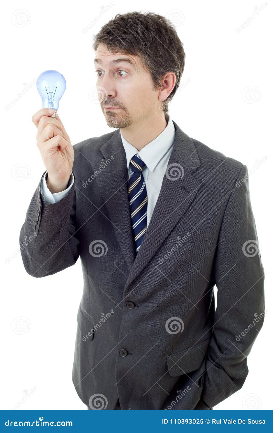 Man with a lamp stock image. Image of discovery, professional 110393025