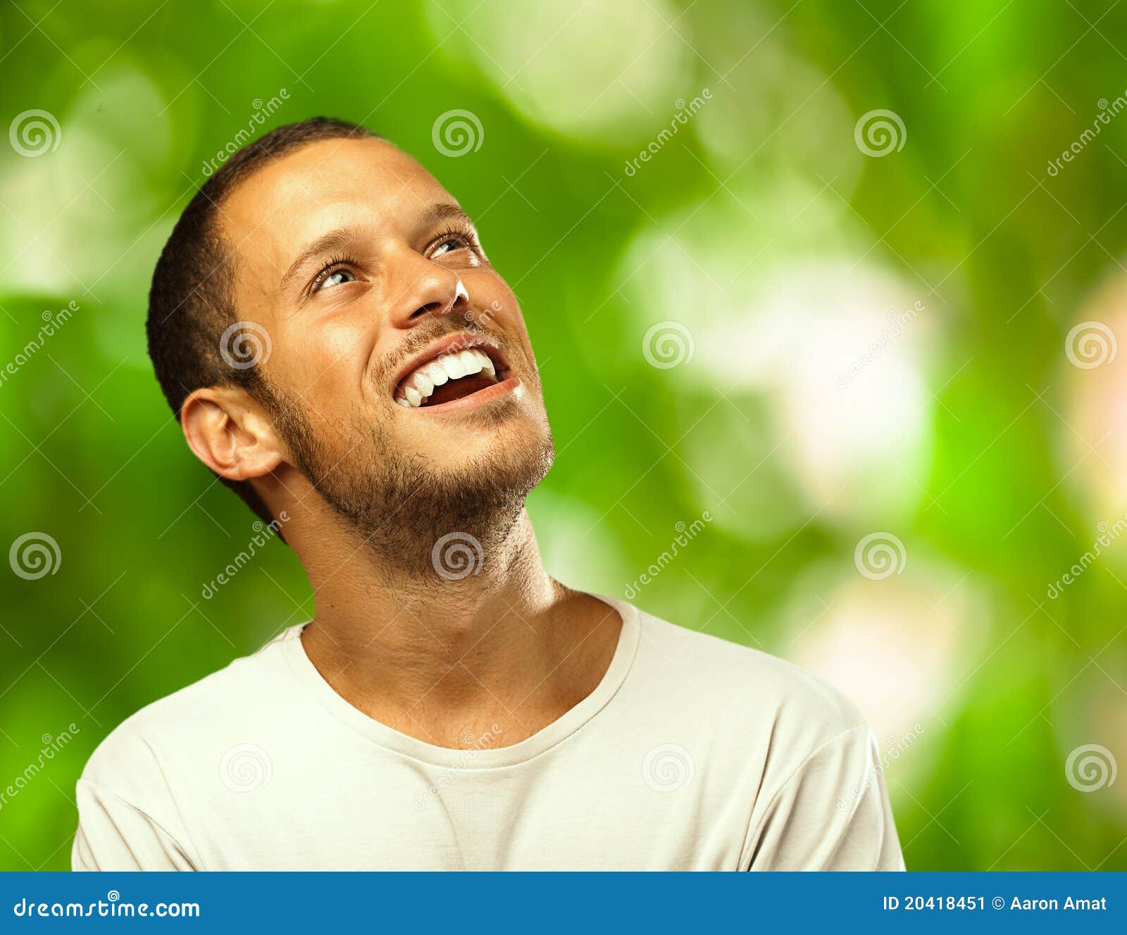 Man laughing stock image. Image of looking, human, bodybuilding 20418451