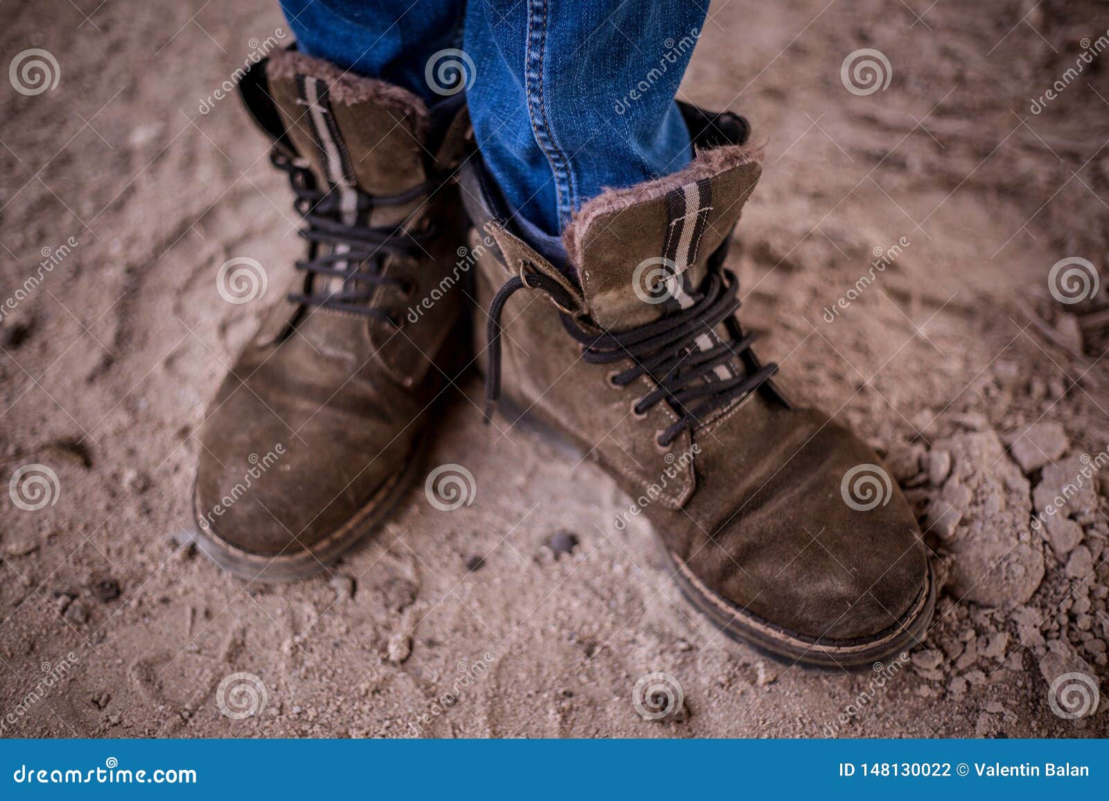 Man Legs in Old Grunge Shoes. Stock Photo - Image of concept, modern ...