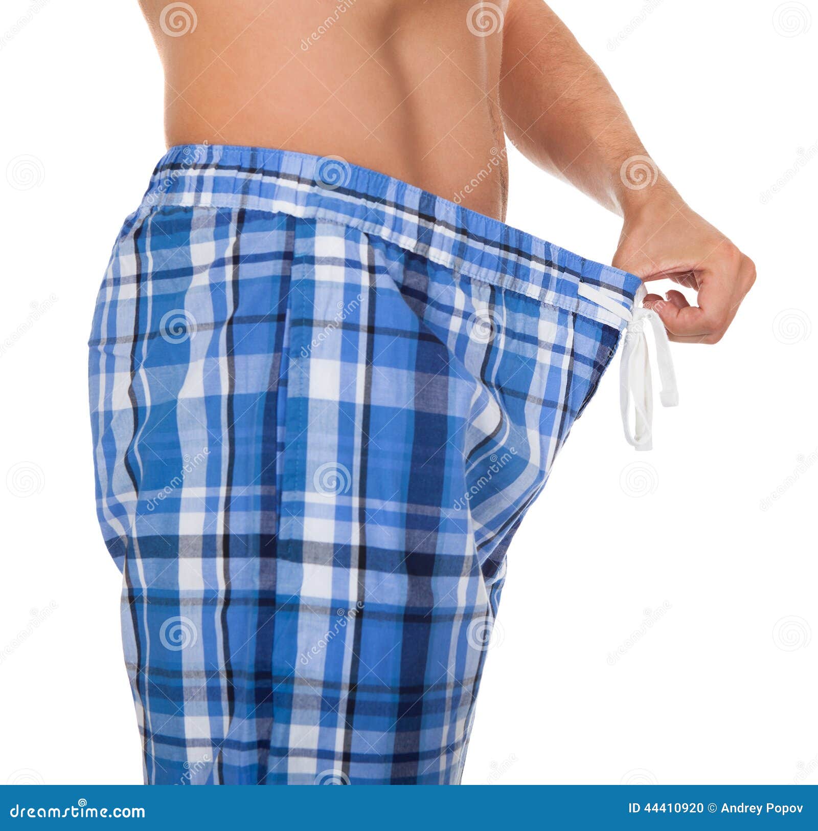 Man Looking in His Underwear Stock Photo - Image of discovery