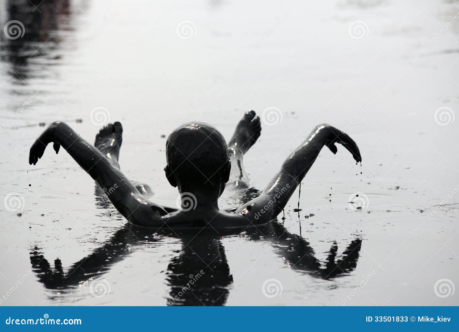 Man lying in the mud stock image. Image of vacation, failure 33501833