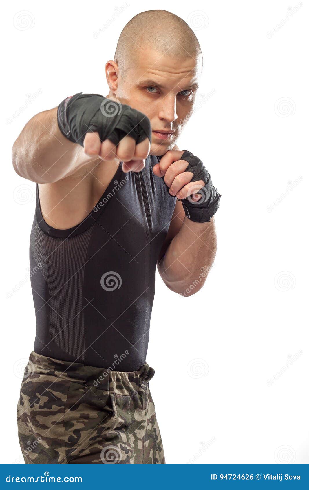 Man makes a punch stock photo. Image of boxer, male, boxing - 94724626