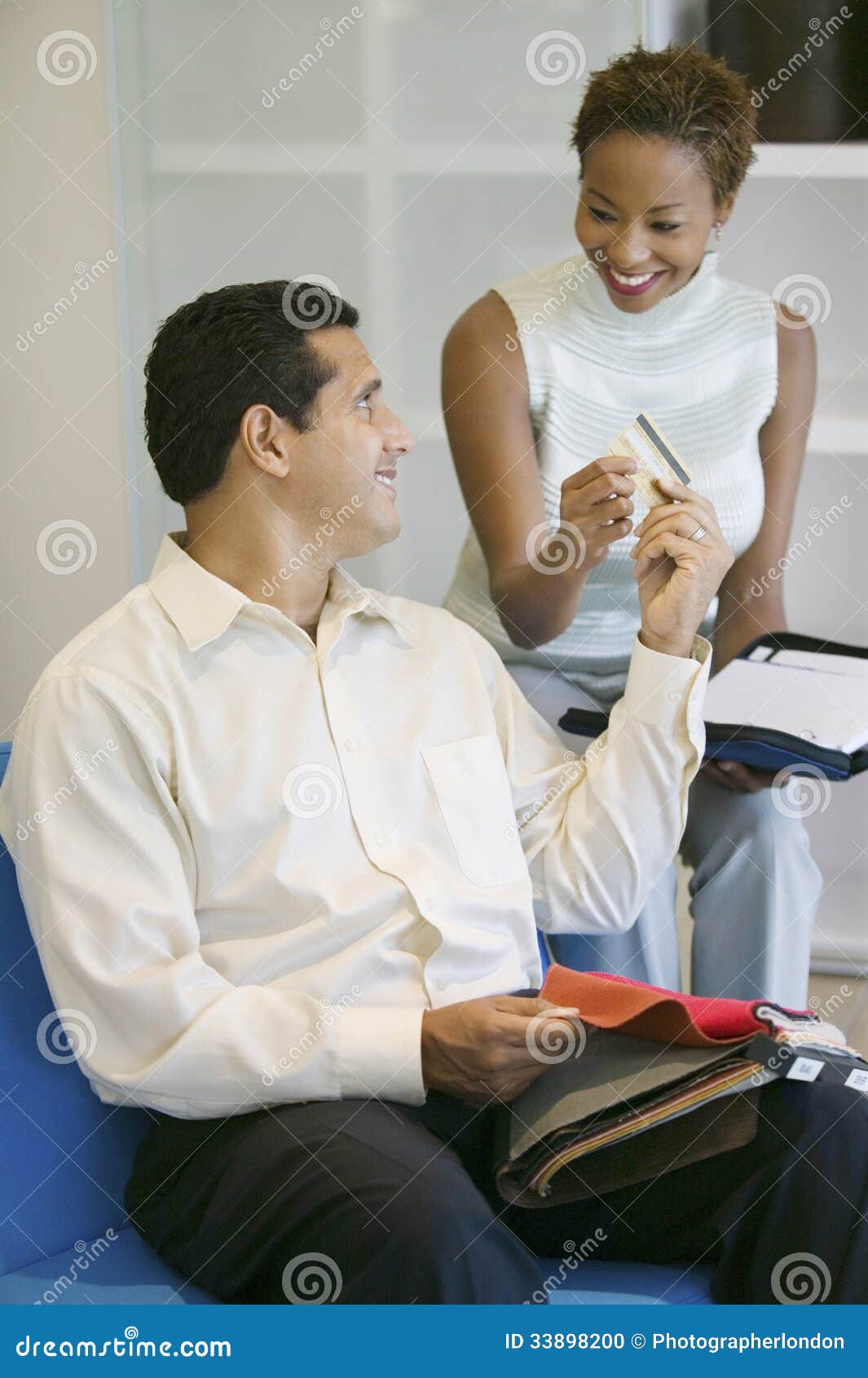 Man Making Payment through Credit Card in Shop Stock Photo Image of