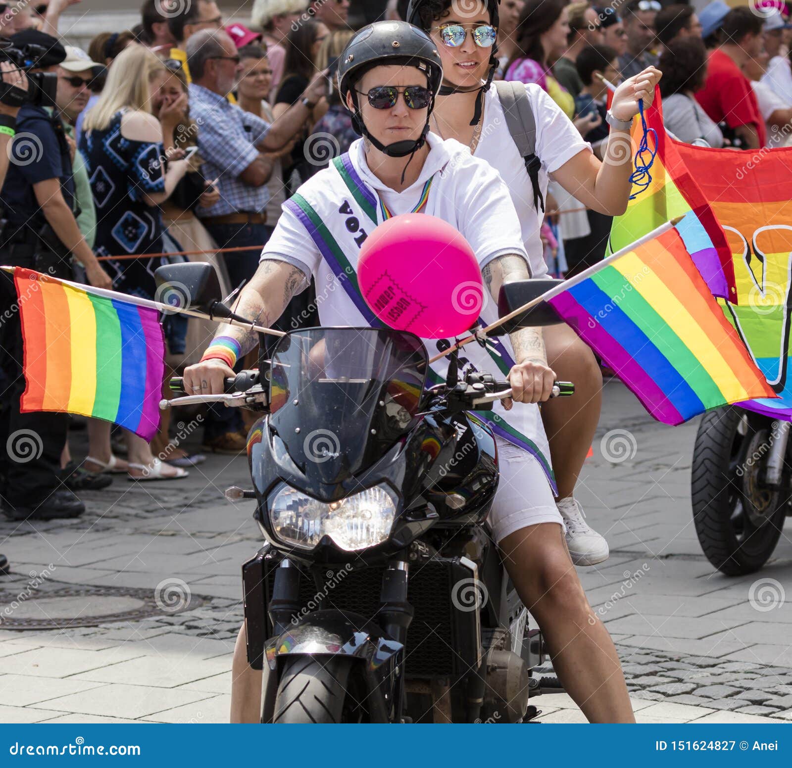 Paris, France, Detail, Macho Man with Club Logo on Back, on Large  Motorcycle, Driving in the annual Gay Pride (LGBT) Parade Live Free Stock  Photo - Alamy