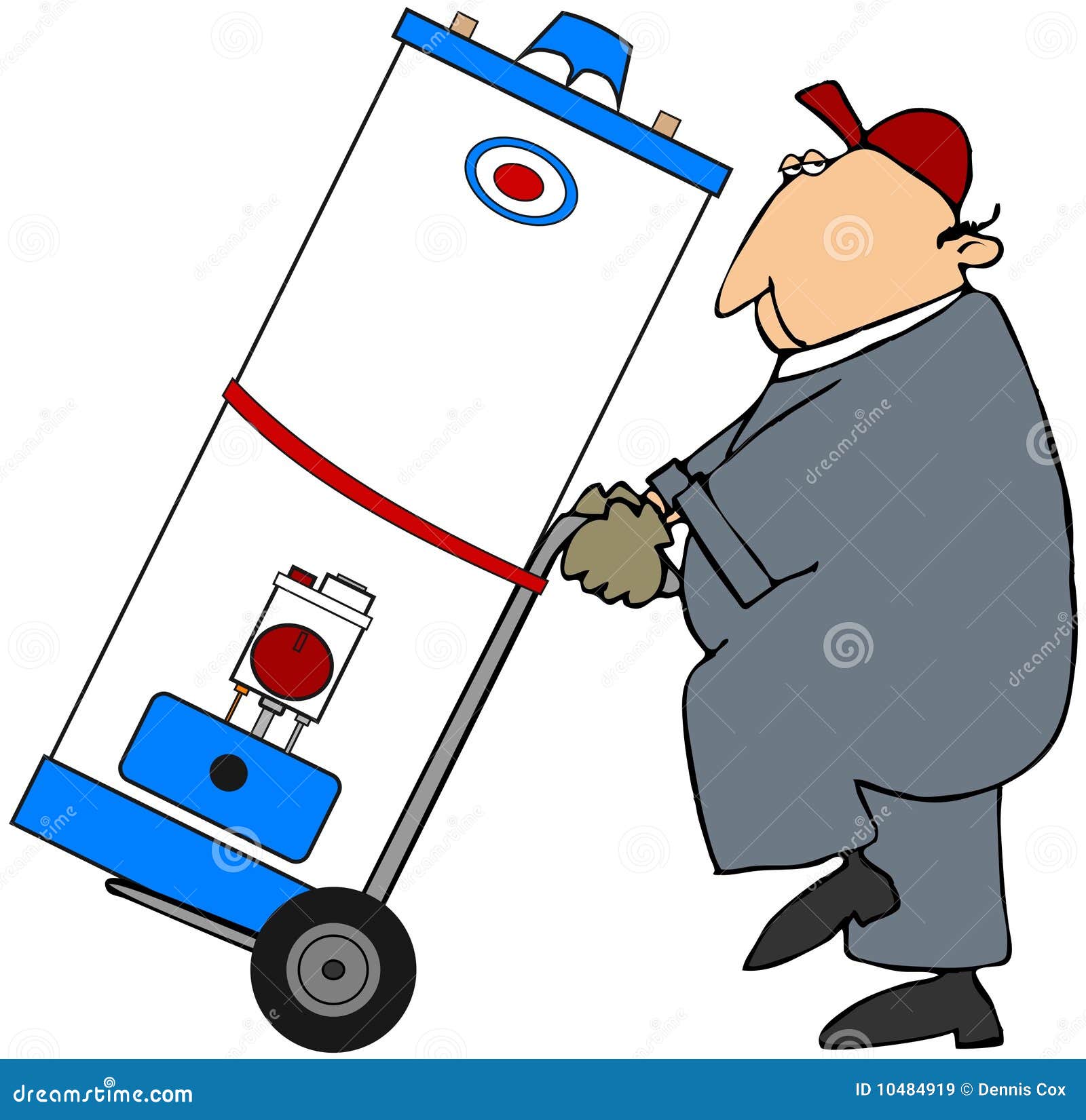 Water Heater Continuous Line Drawing. One Line Art Of Home Appliance