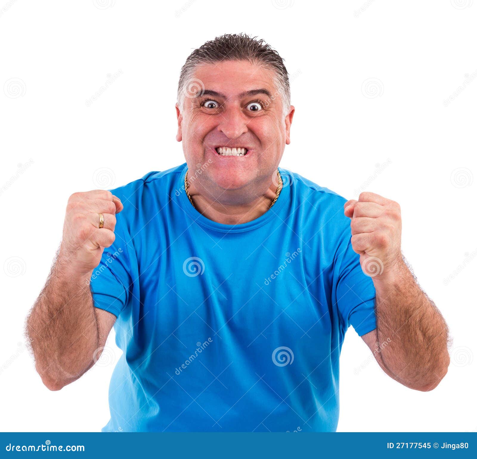 Man with nervous crisis stock image. Image of mouth, head 27177545