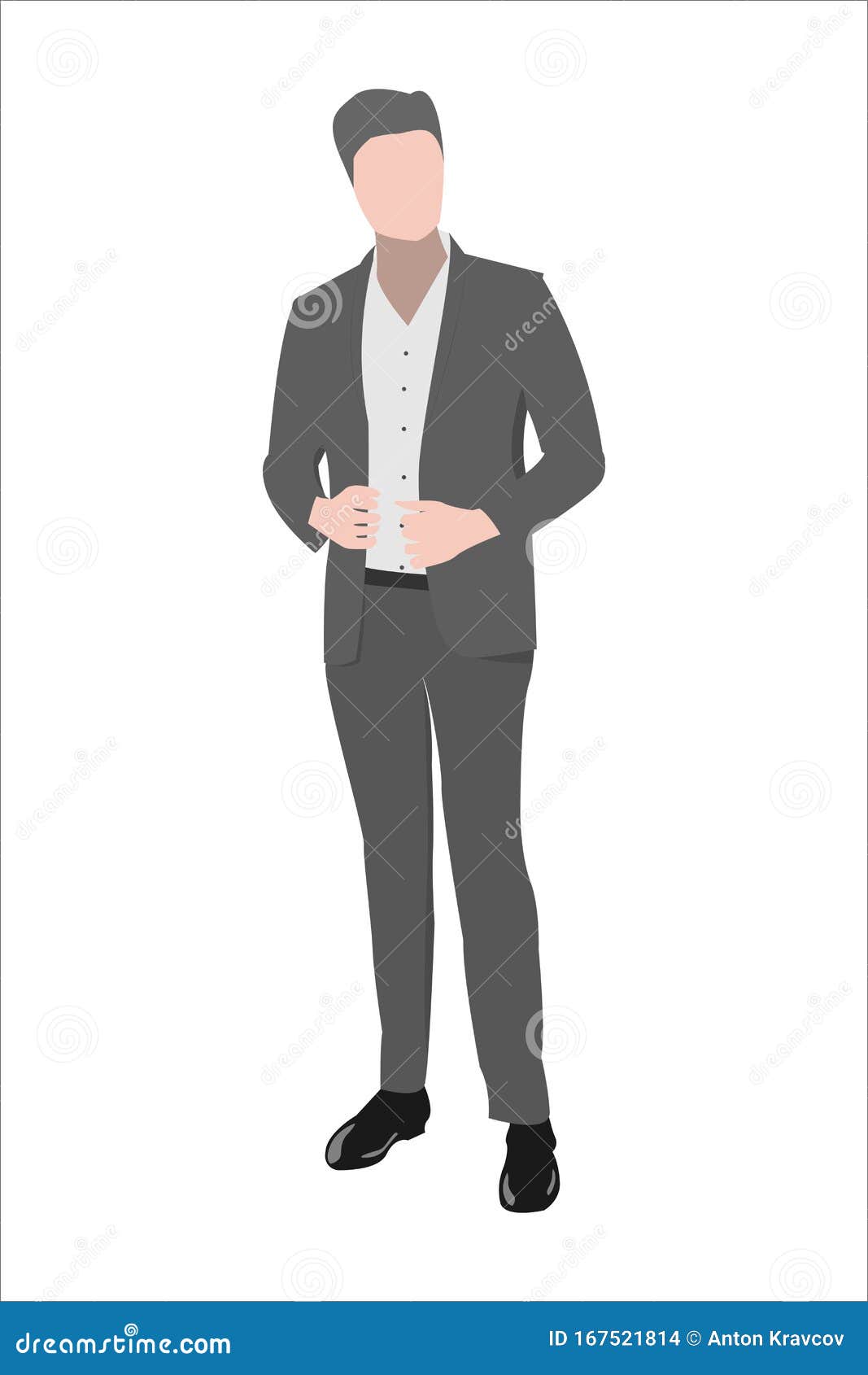 man. character for office-themed or management