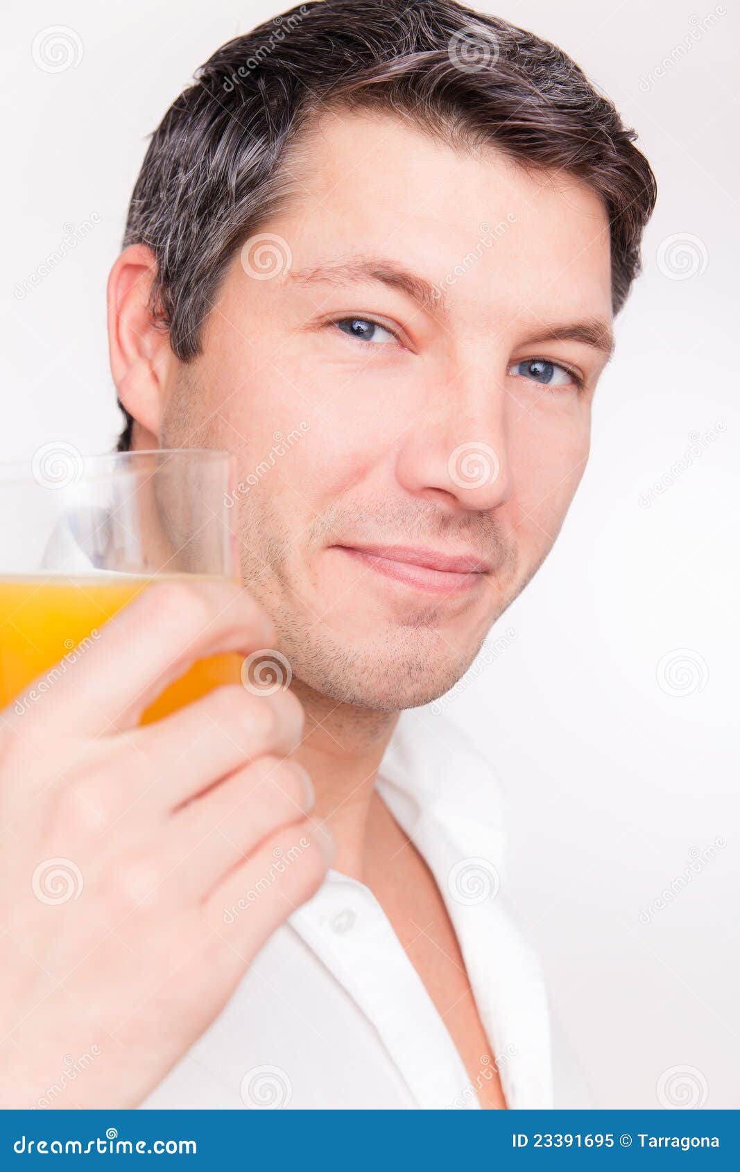 Man orange juice stock image. Image of kitchen, healthy 23391695