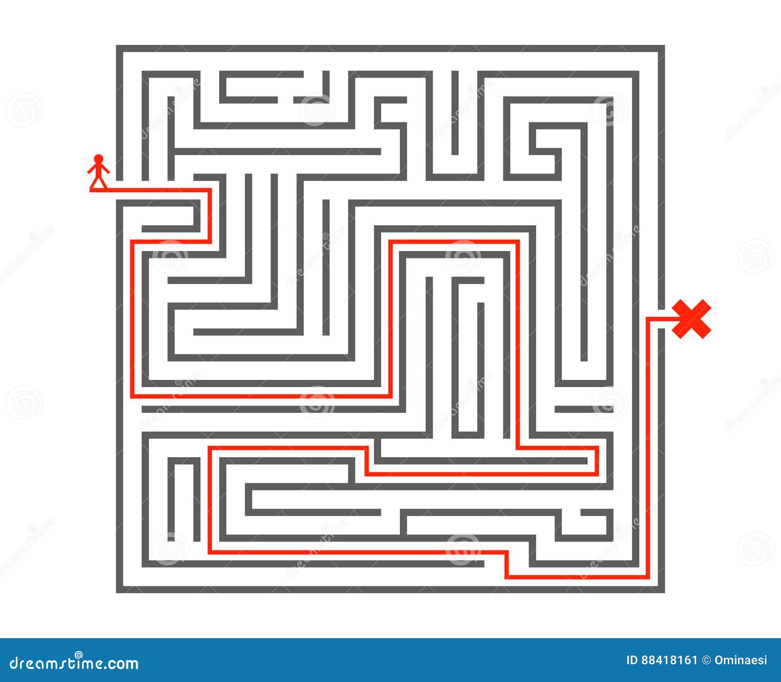 man pass way intricacy labyrinth isometric maze background  template  