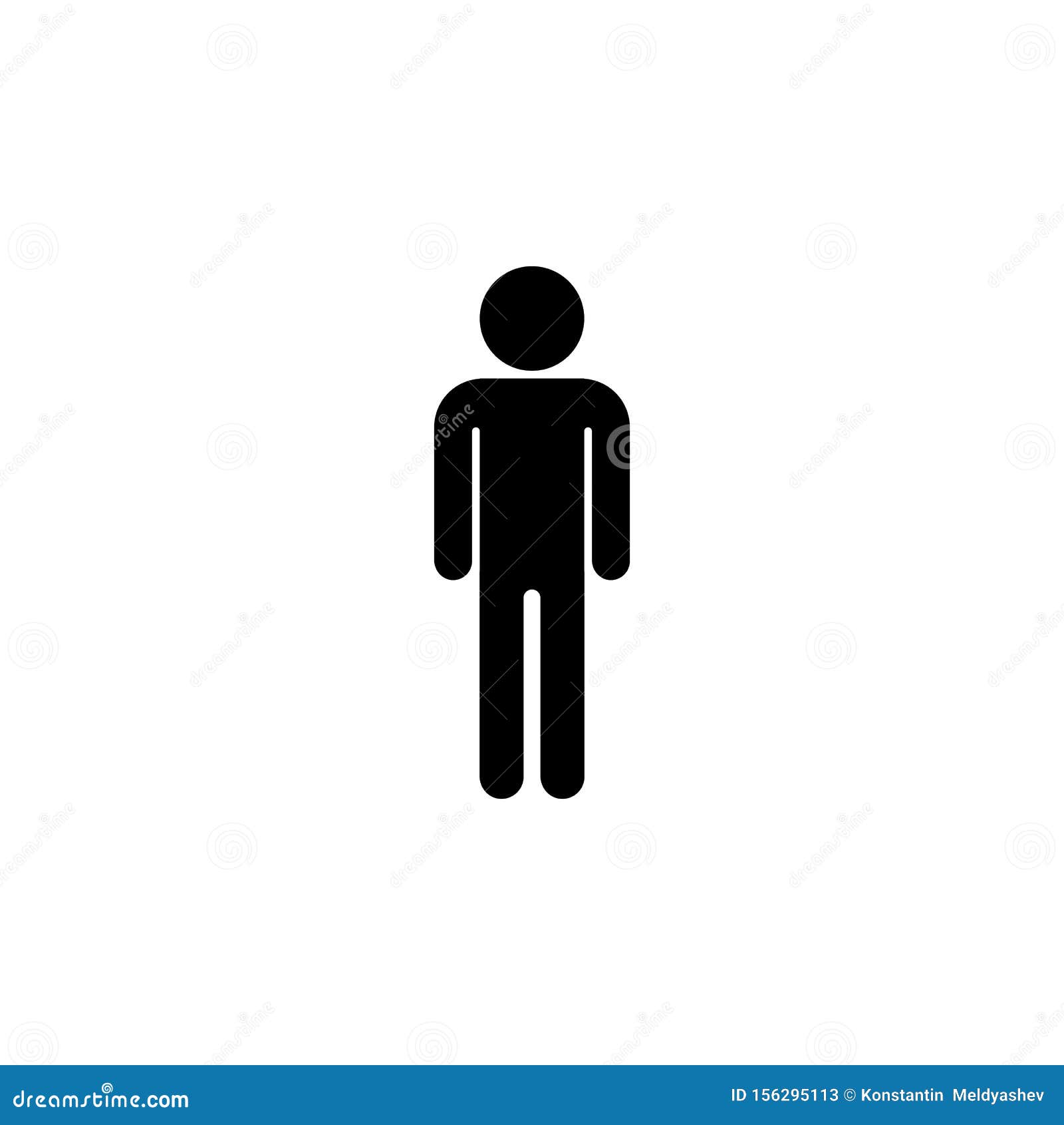 Man, Person, Human, Individual, Human Being, Fellowicon. Simple Thin ... Simple Person Outline