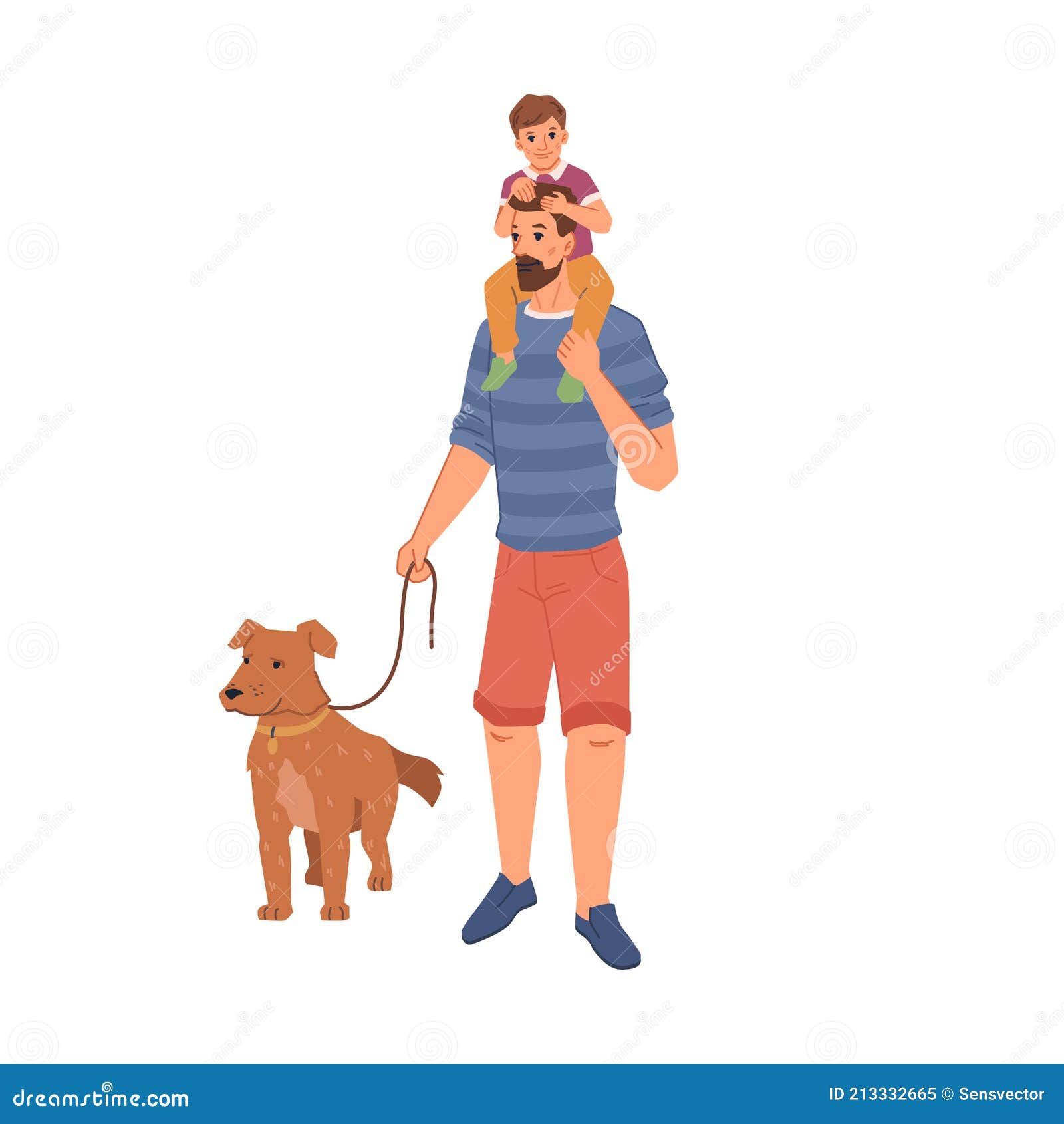 Man Pet Owner Walking with Dog, Father and Son Stock Vector - Illustration of pedigree, happiness: 213332665 Man Pet Owner Walking with Dog, Father and Son Stock Vector - Illustration of pedigree, happiness: 213332665