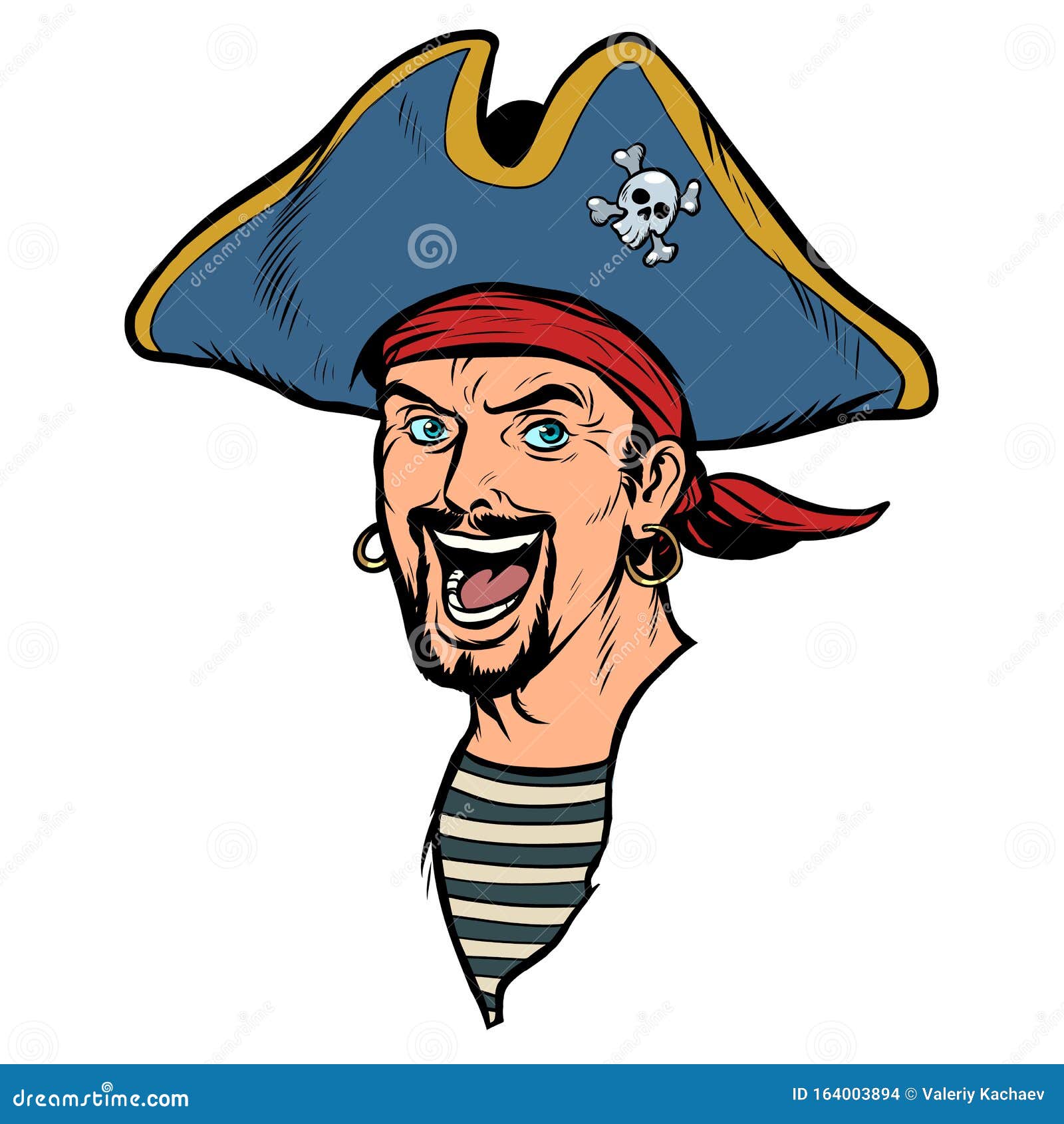 A Man Pirate. Carnival Costume with Hat Stock Vector - Illustration of ...