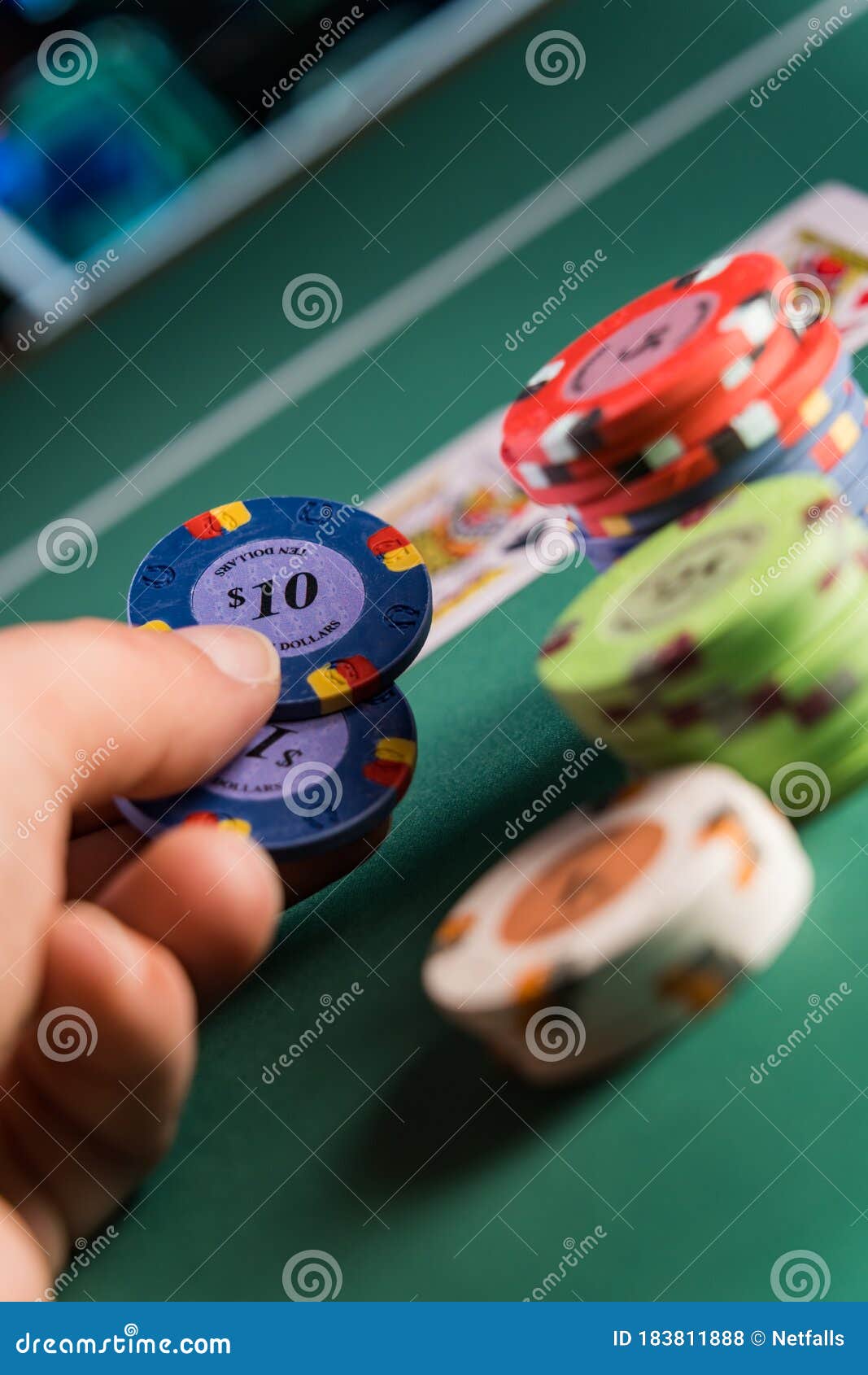 Man Playing BlackJack at the Casino Stock Photo Image of human, fortune 183811888