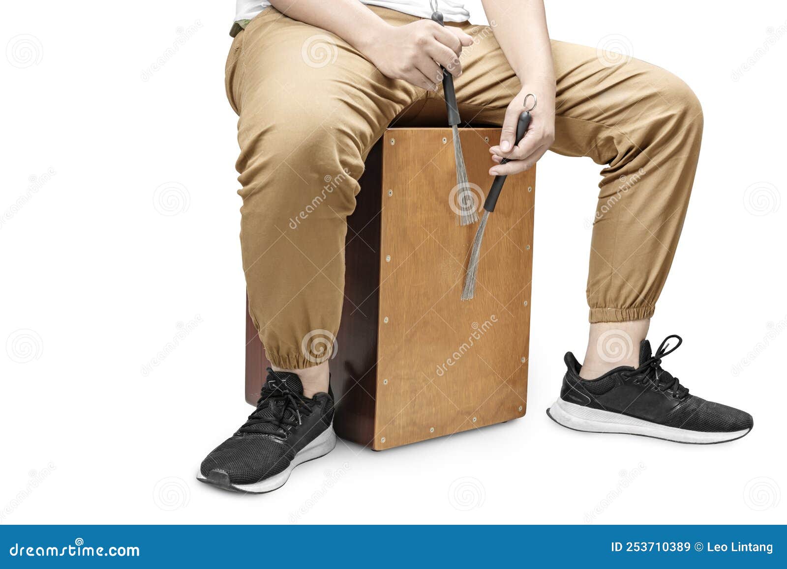 Man playing Cajon stock image. Image of percussion, rhythm 253710389