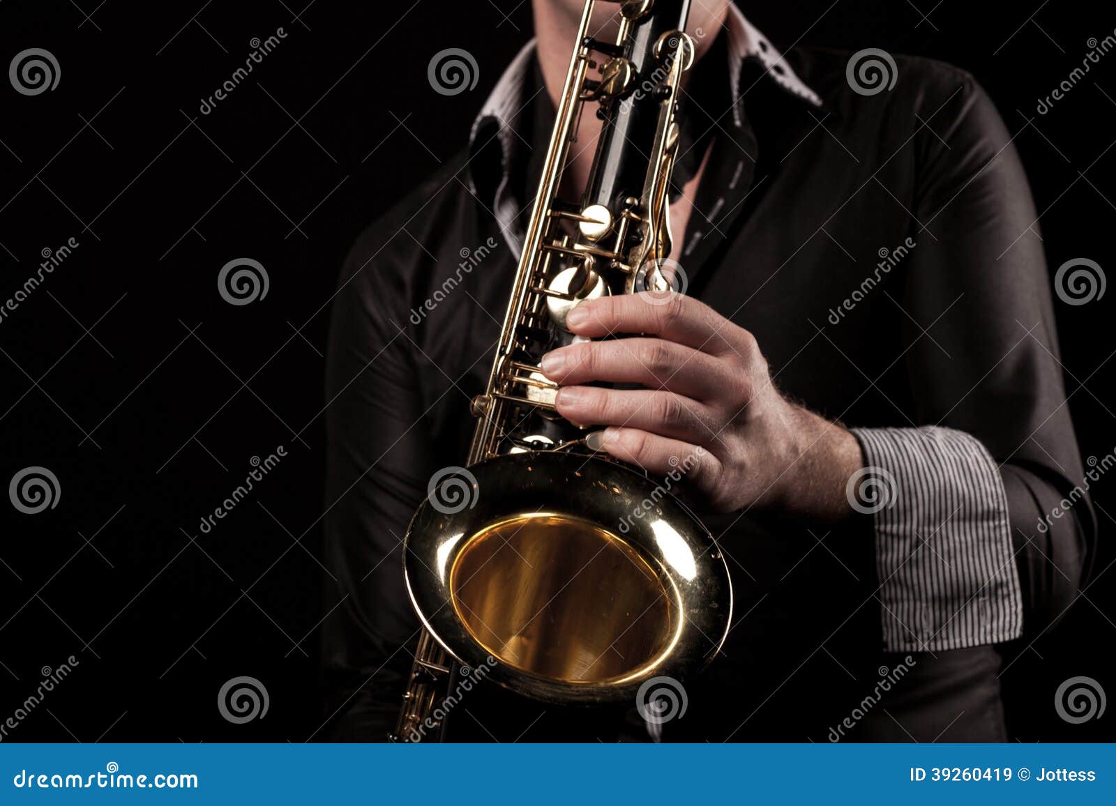 Man playing saxophone stock image. Image of saxophone 39260419