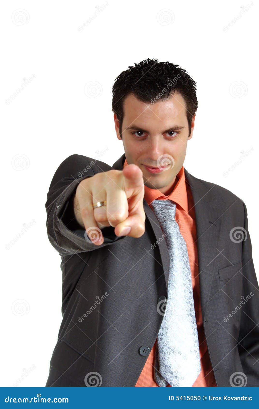 Man Pointing Finger in Camera Stock Photo - Image of smart, laugh: 5415050