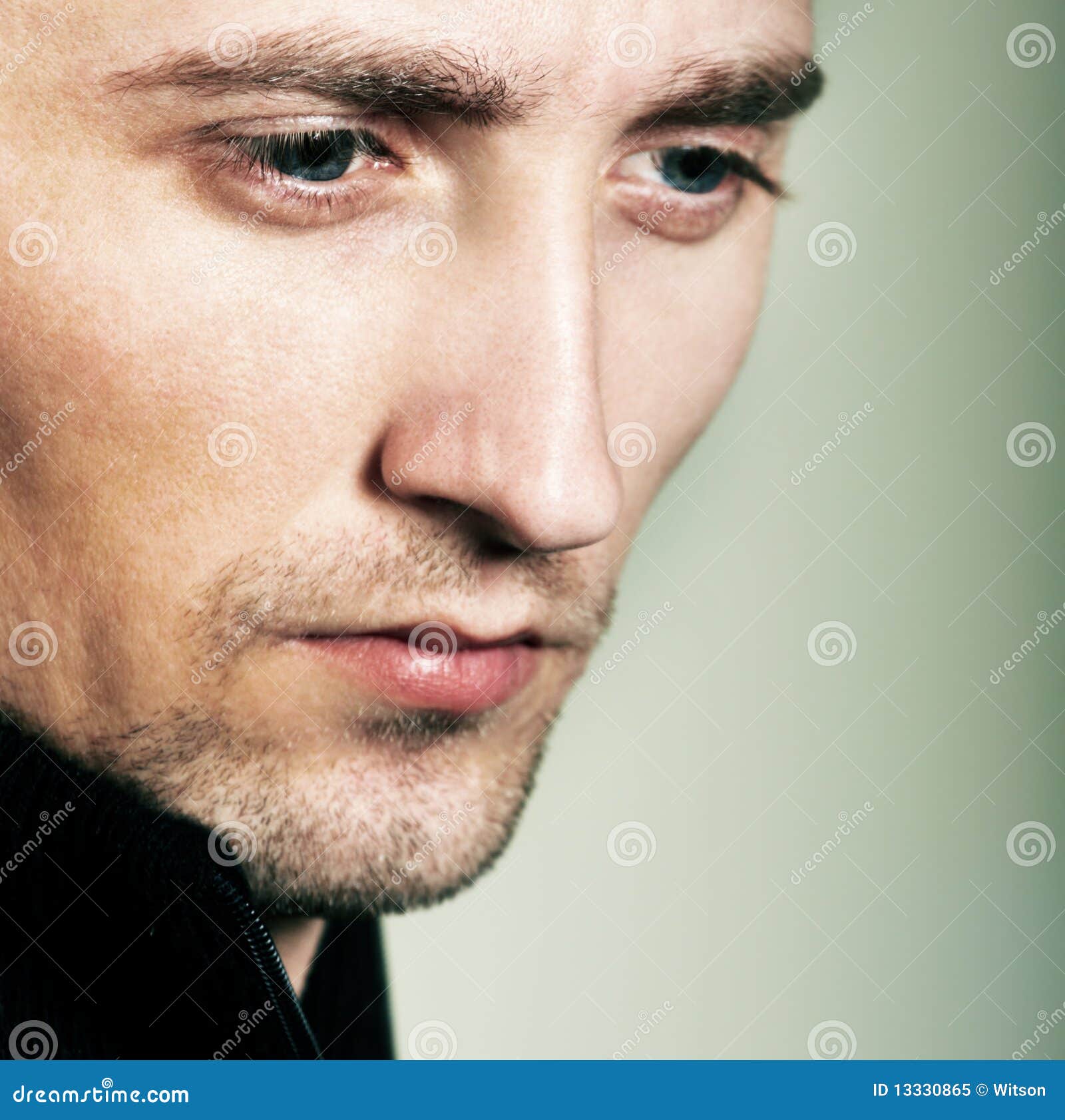Man portrait stock image. Image of color, light, male - 13330865