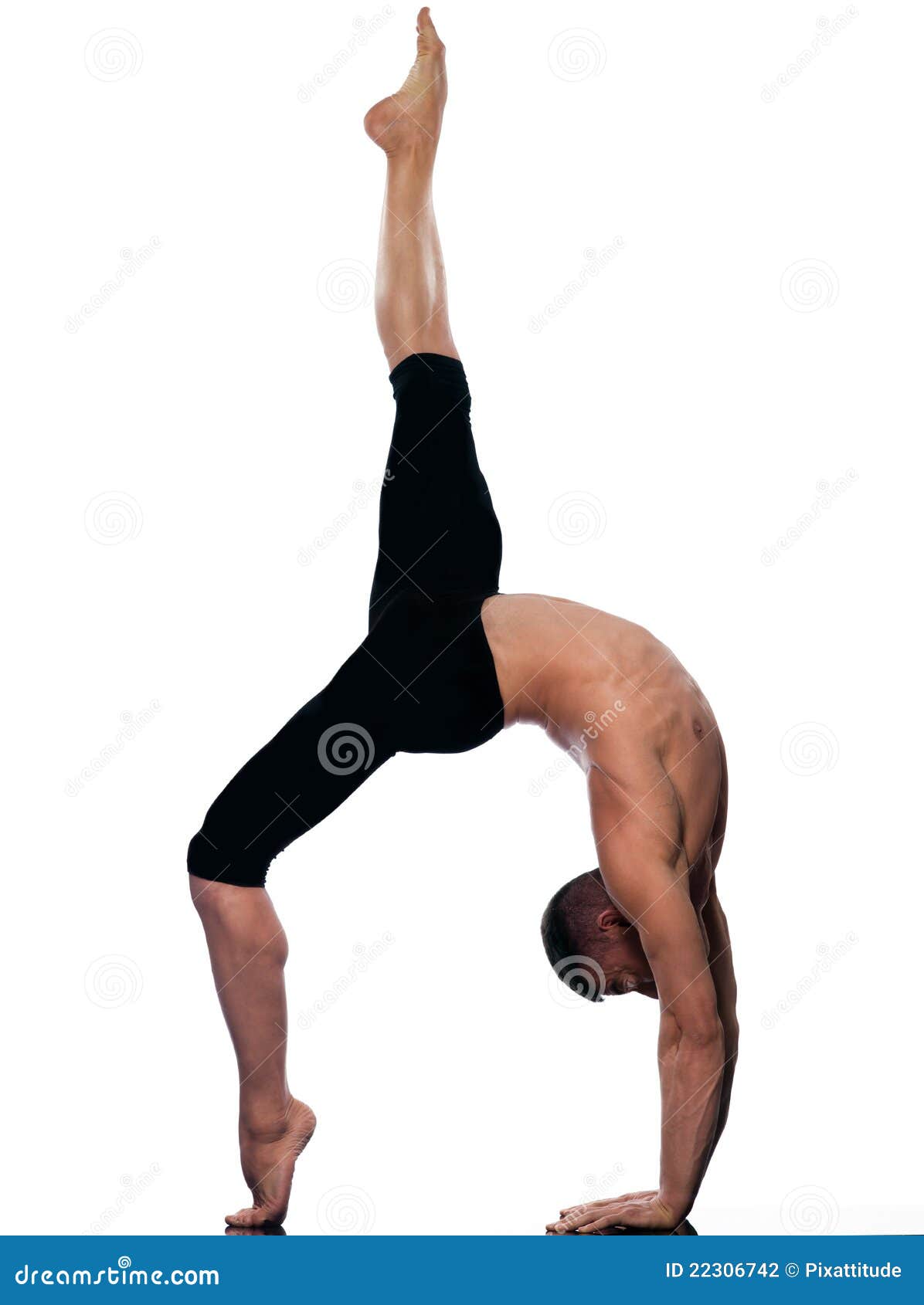 Man Portrait Gymnastic Acrobatics Balance Stock Photography Image