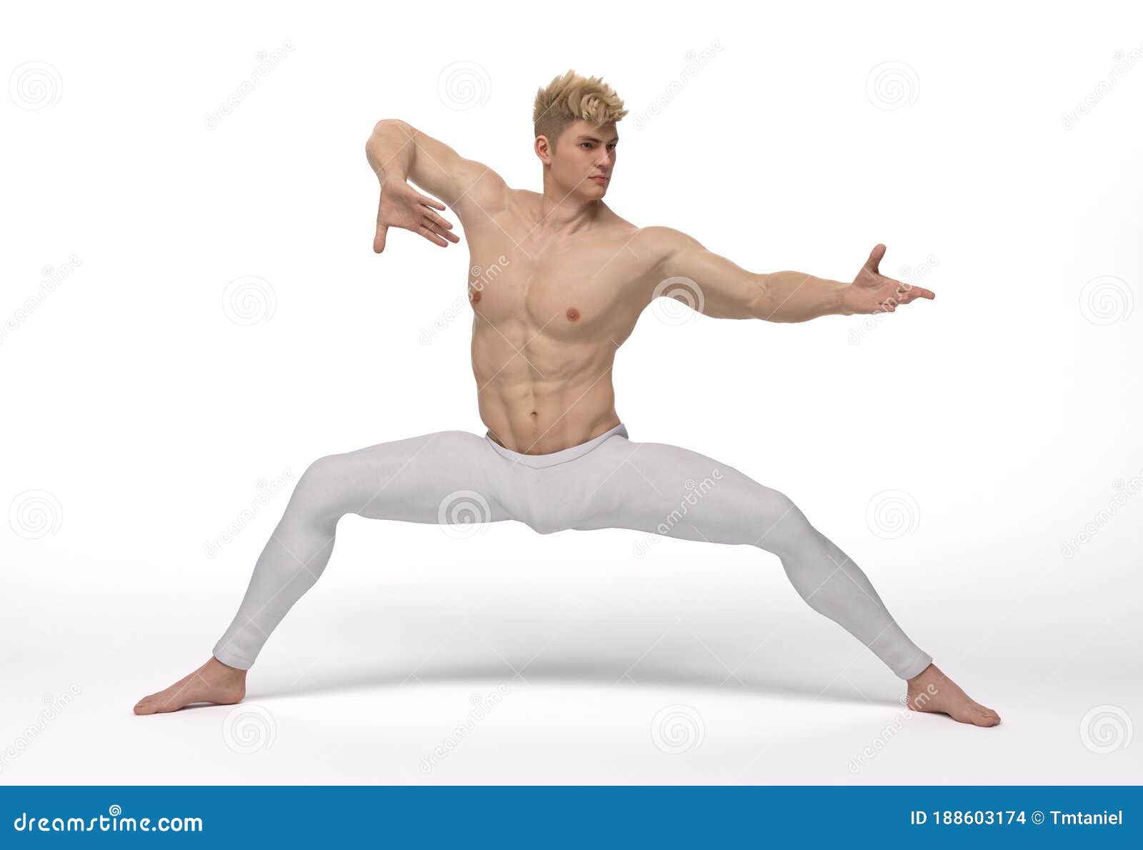 3d Render A Man Pose An Action With China Martial Arts Styles Kung Fu Stock Illustration Illustration Of Fighting Action