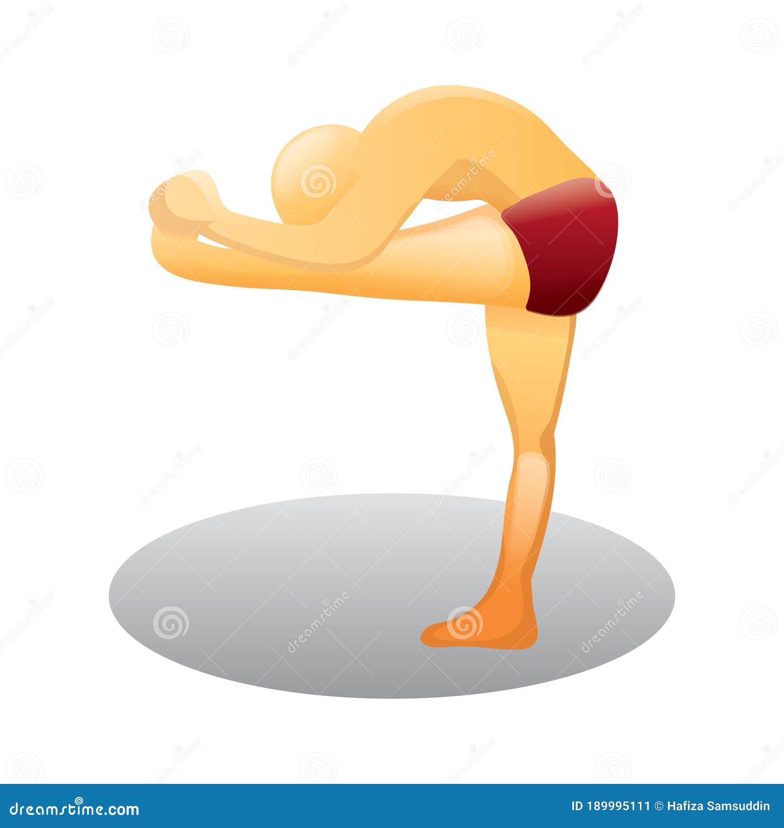 Man Practicing Yoga Pose Isolated Outline Illustration. Man Standing In Standing  Head To Knee Pose, Dandayamana Janushirasana Pose, Yoga Asana Line Icon  Royalty Free SVG, Cliparts, Vectors, and Stock Illustration. Image  167192017.