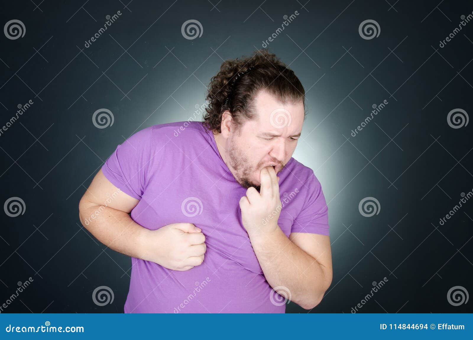 Disease. Health Problem. Nausea and Vomiting. Stock Photo Image of