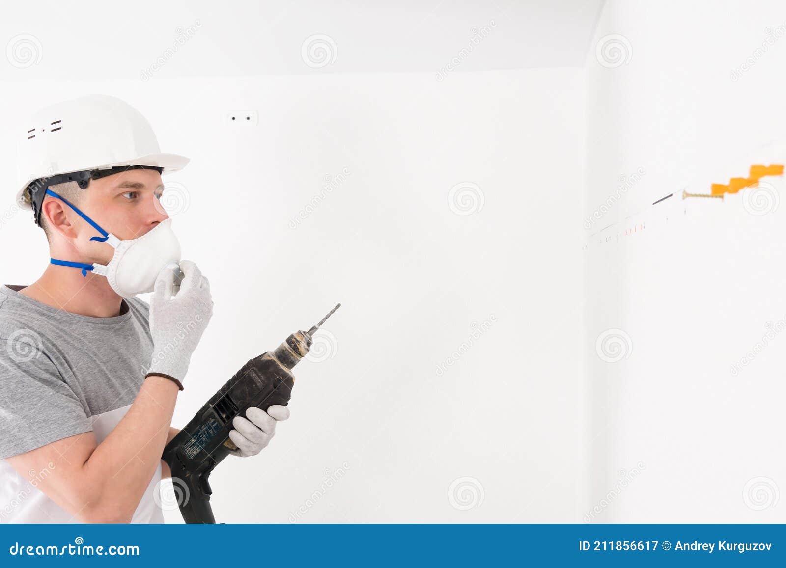 A Man with a Puncher Looks at the Wall and Thinks Where Else To Make a