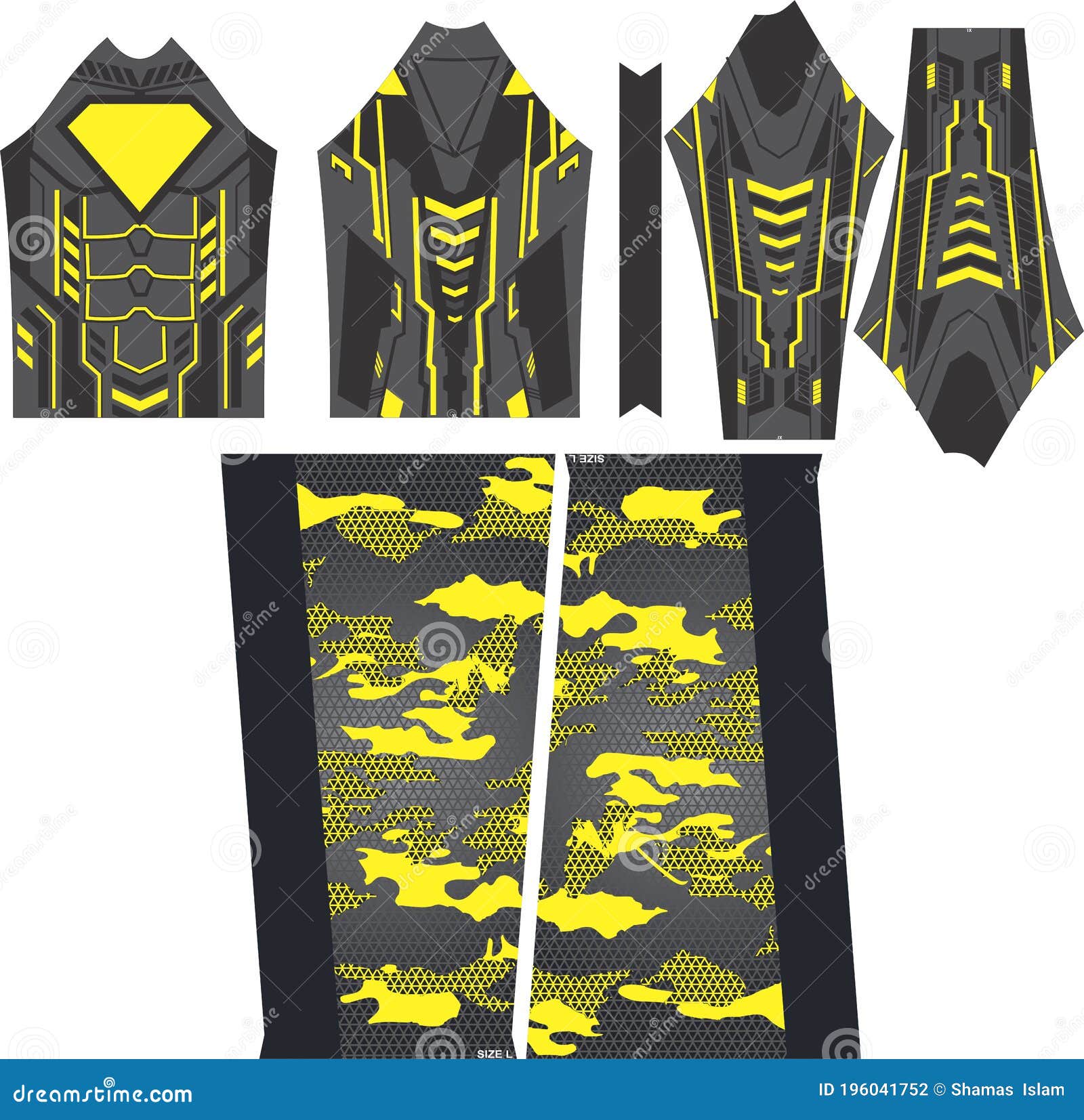 man rash guard adjust in pattern s s