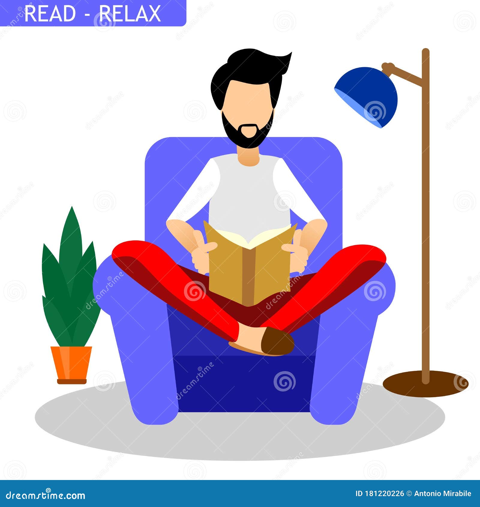 man that reading a book