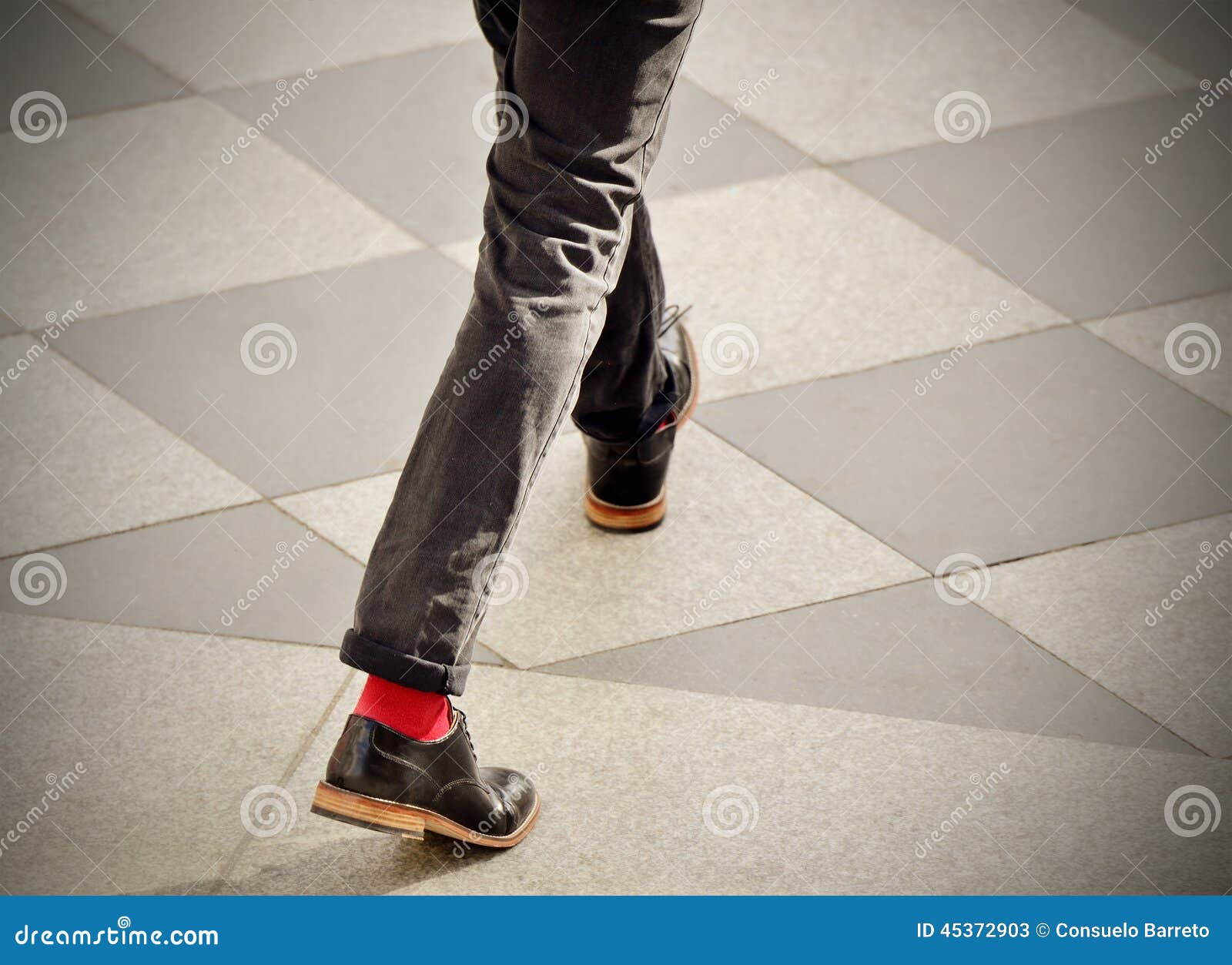Man with red socks stock image. Image of legs, shoes - 45372903