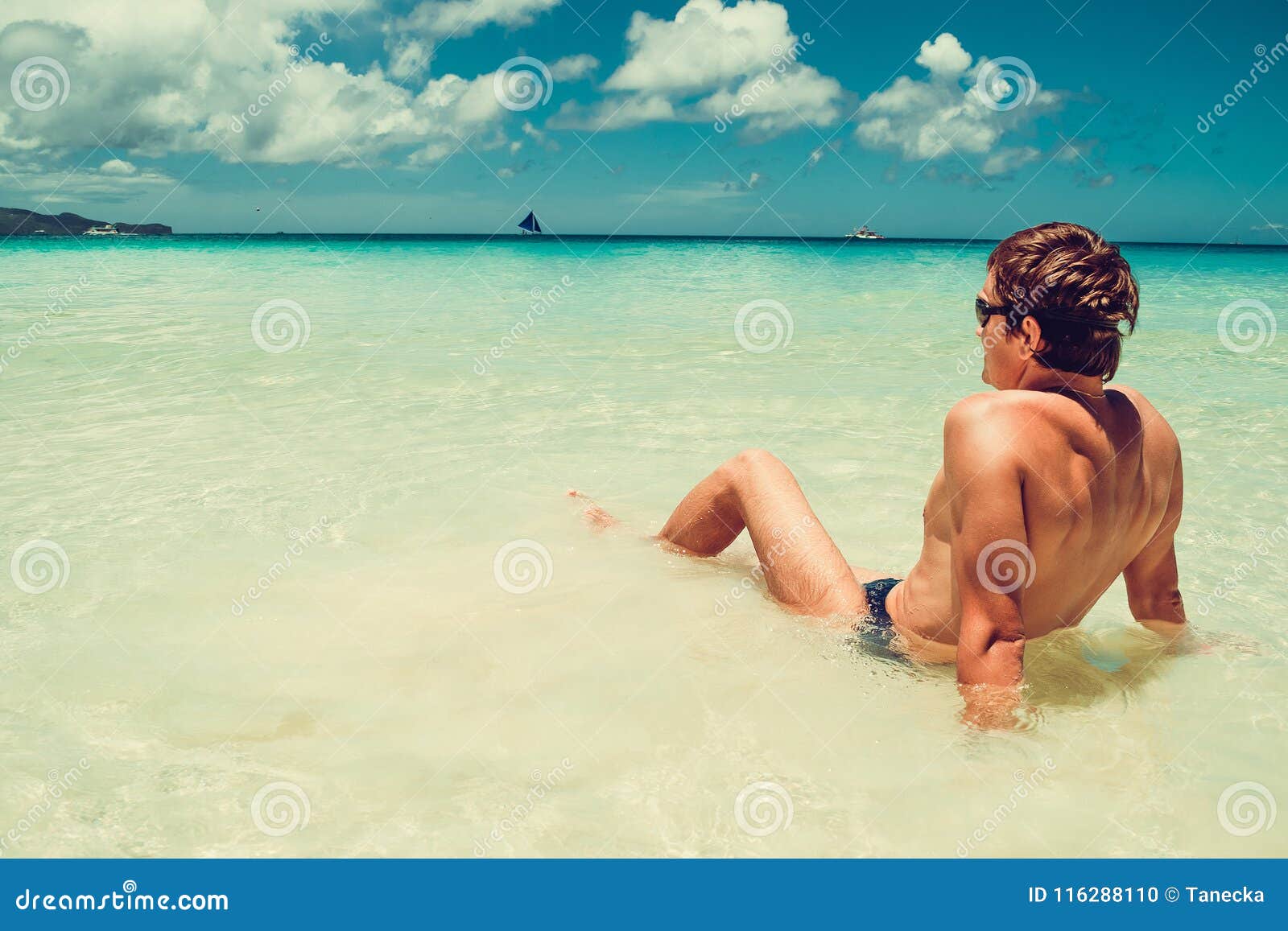 https://thumbs.dreamstime.com/z/man-relax-water-enjoying-summer-beach-vacation-time-to-travel-stress-free-shirtless-fit-athletic-male-body-exotic-luxury-ho-116288110.jpg