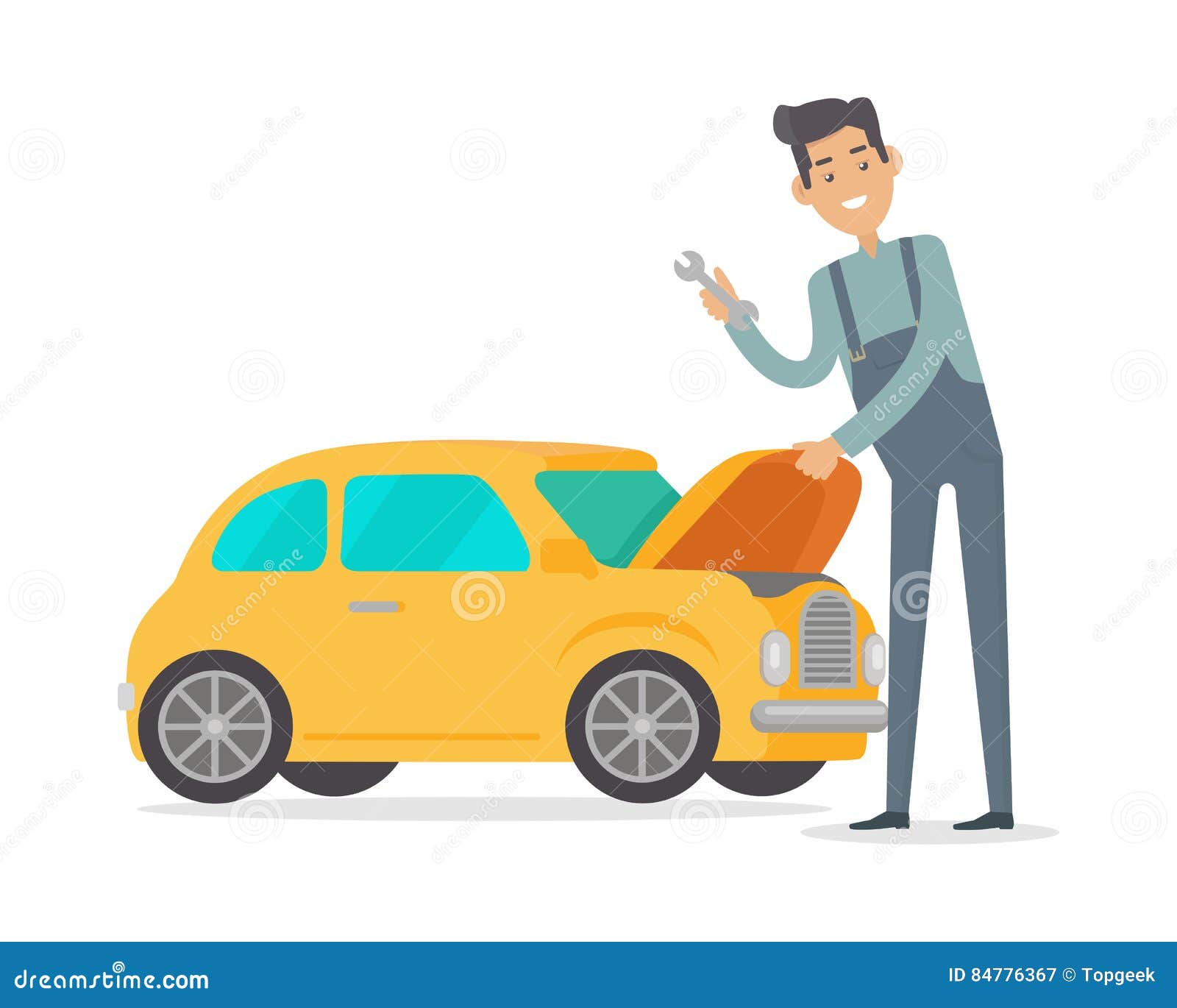 fixing cars clipart images