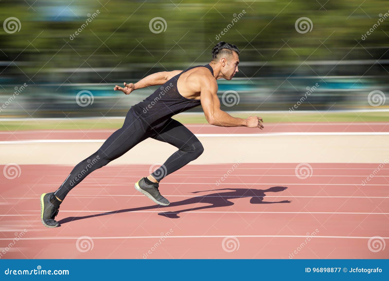 Man running stock image. Image of beginning, athletics - 96898877