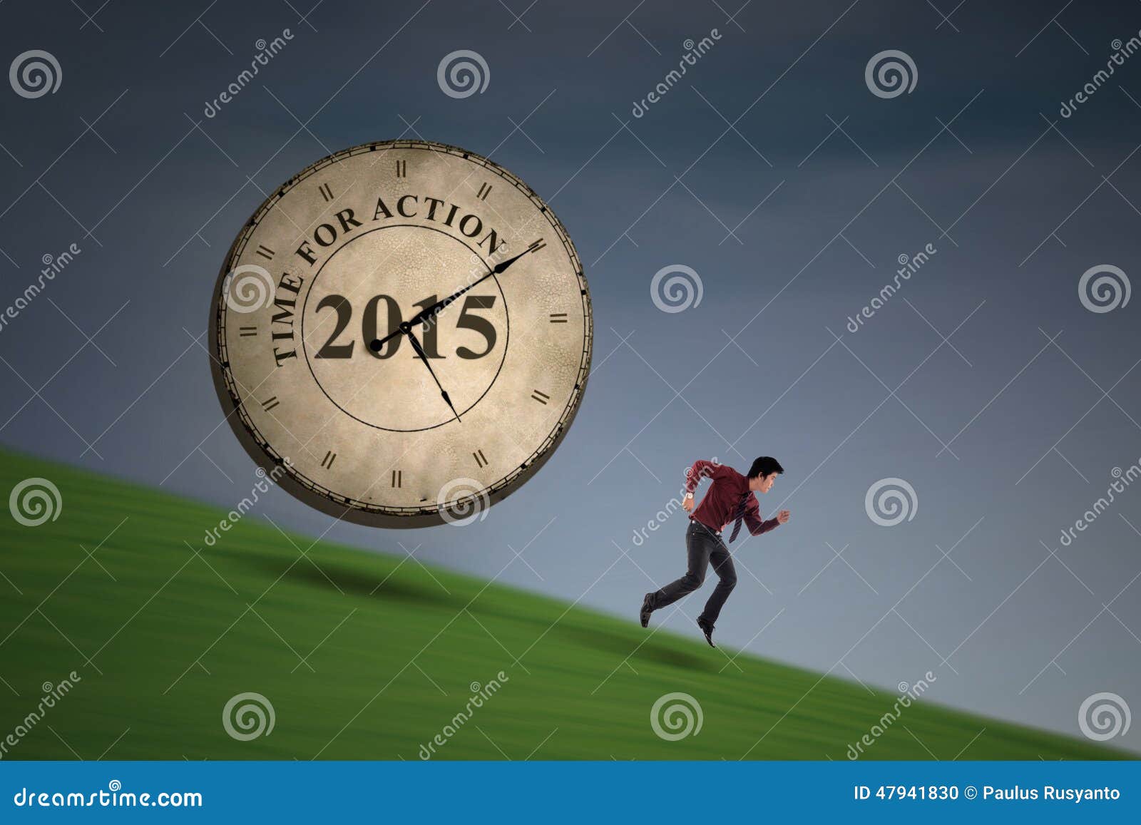 Business Man Chasing Time Stock Photos - Download 39 Royalty Free Photos