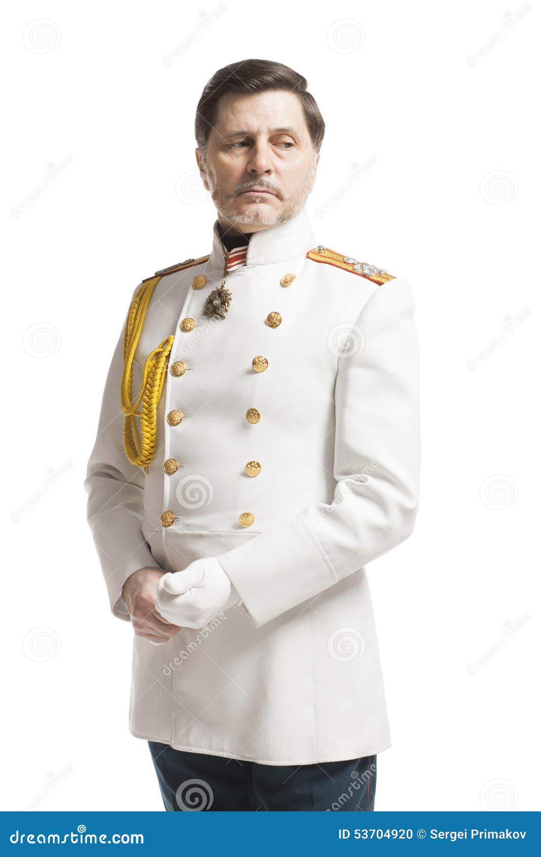 Man in Russian Officer Coat Stock Photo - Image of officer, history ...