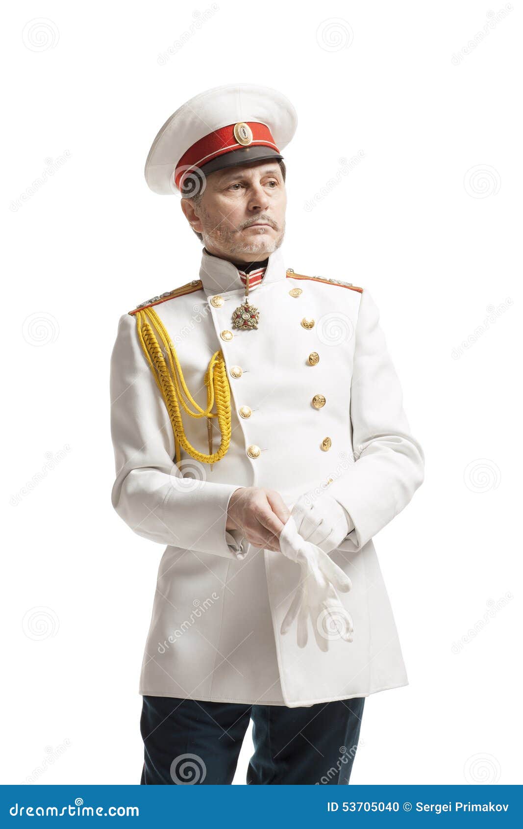 Man in Russian Officer Coat Stock Photo - Image of policeman ...