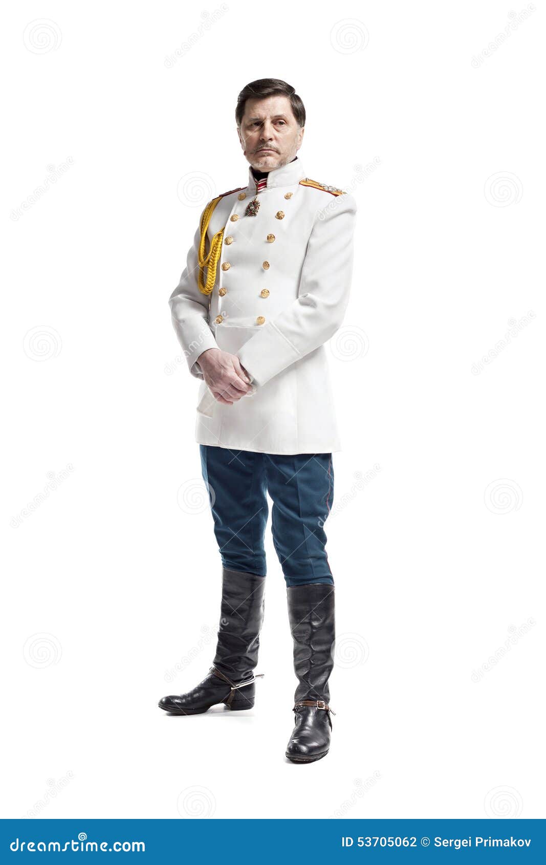 Man in Russian Officer Coat Stock Photo - Image of officer, security ...