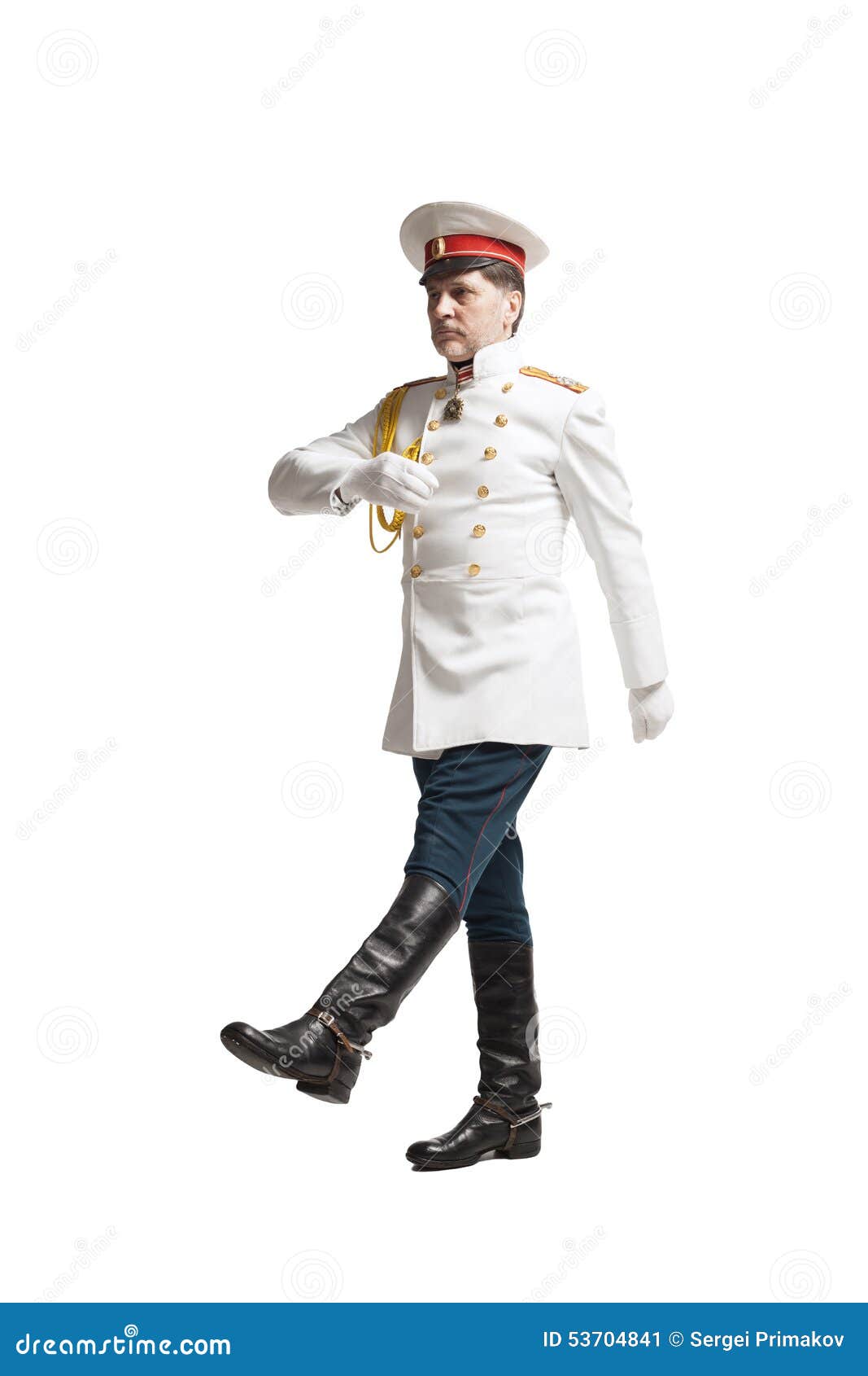 Man in Russian Officer Coat Stock Image - Image of outdoors, male: 53704841