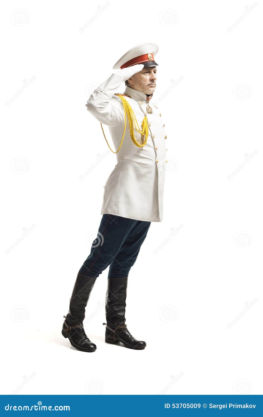 Man in Russian Officer Coat Stock Image - Image of history, coat: 53705009