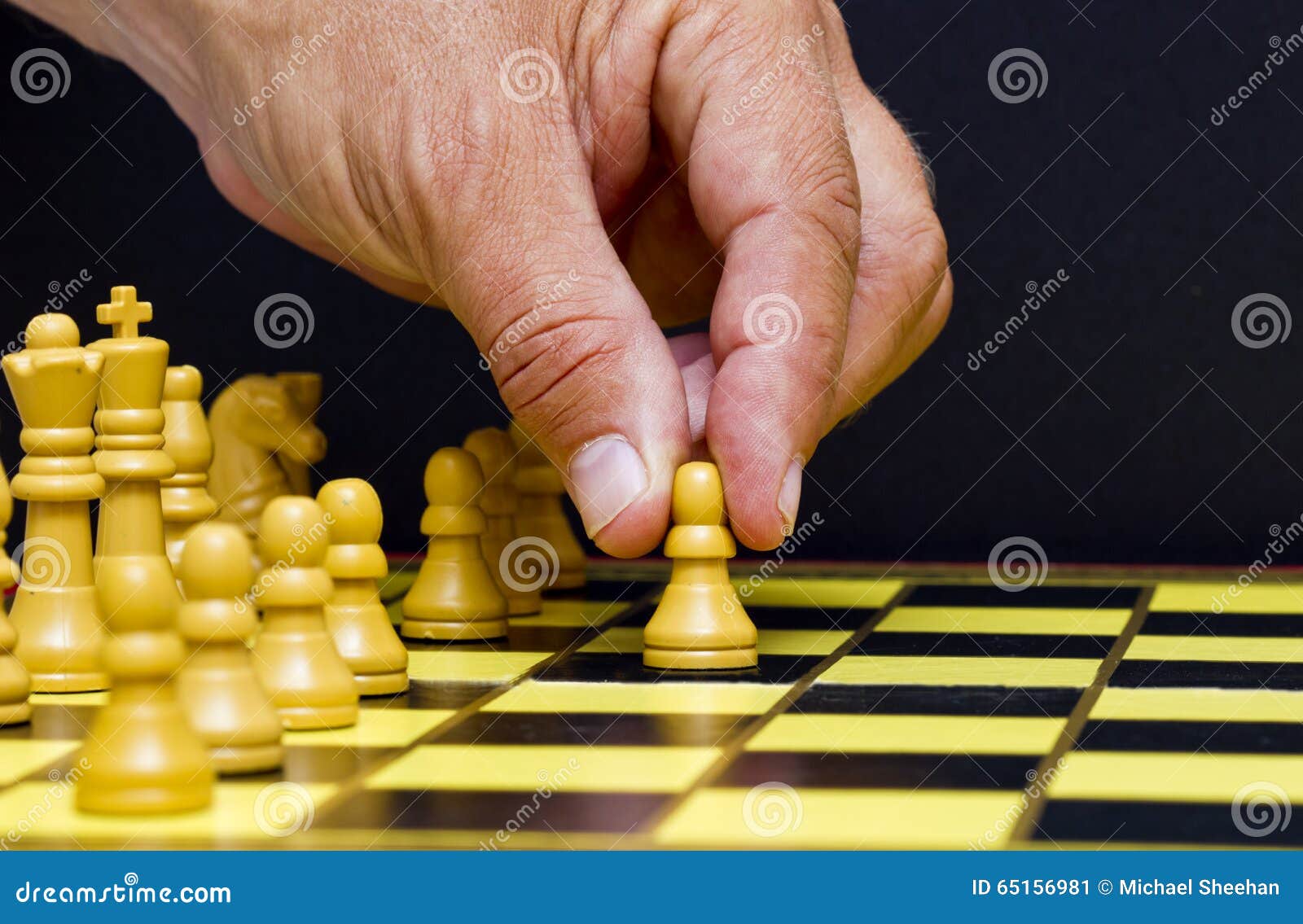 Hand Man Taking Chess Piece Make Next Move Chess Game Stock Photo by  ©guruxox 640426472