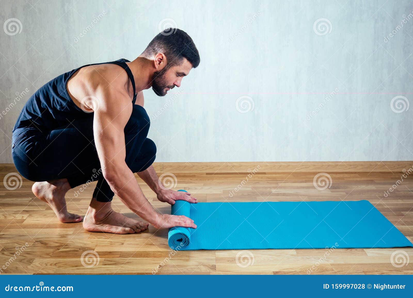 yoga on the mat