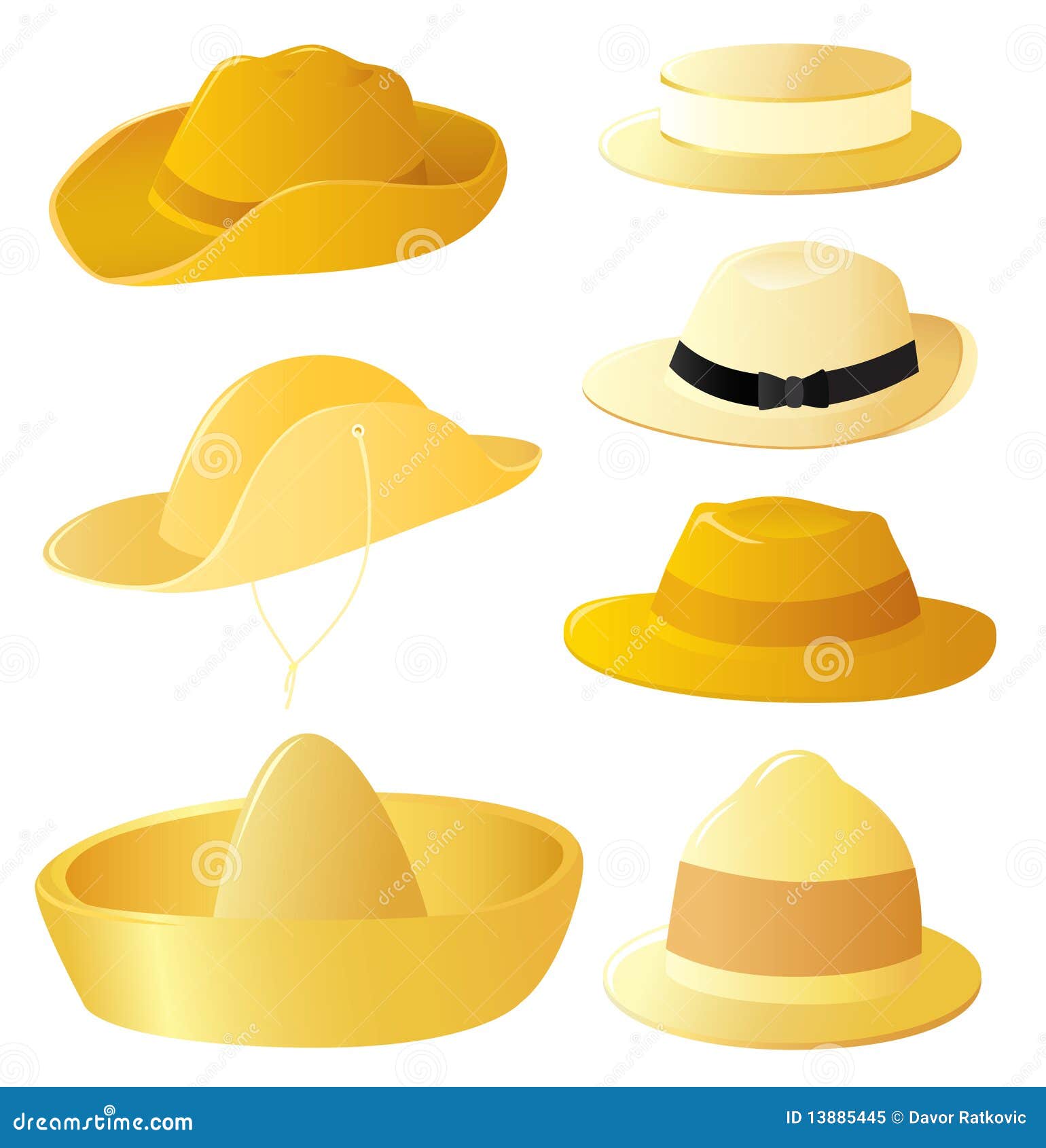 man's hat set