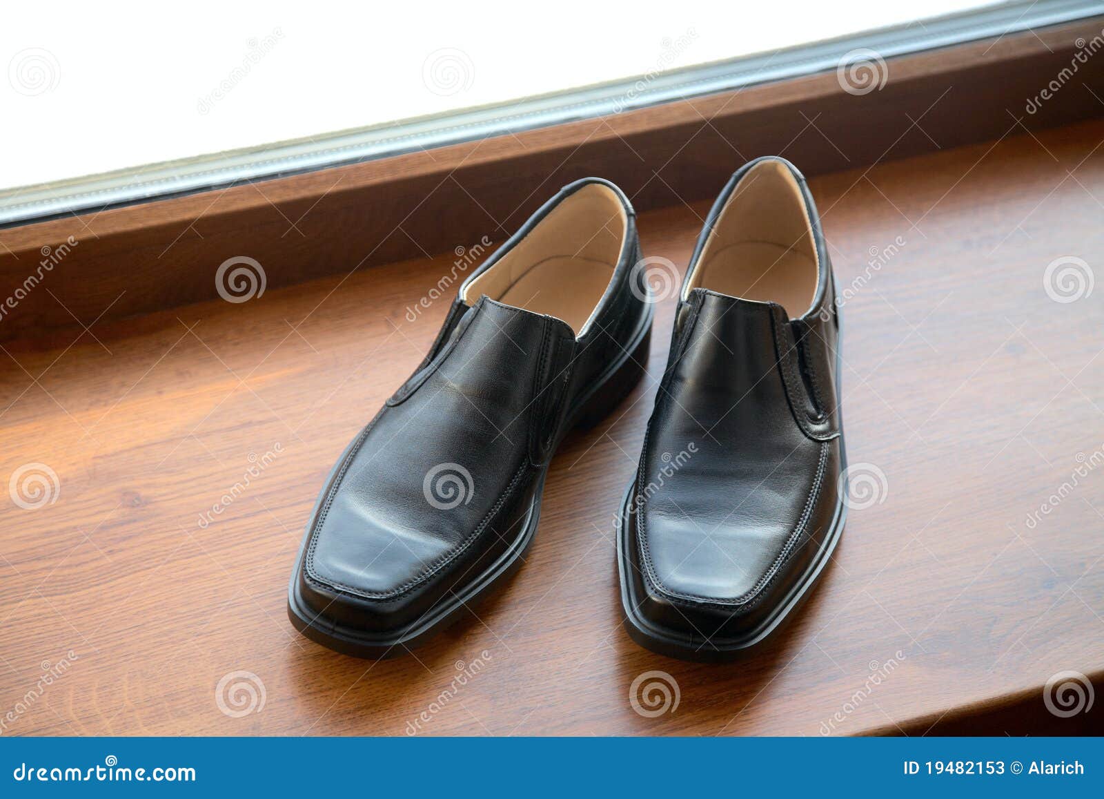 Man S Shoes Stand on a Window Sill Stock Image - Image of foot, window ...