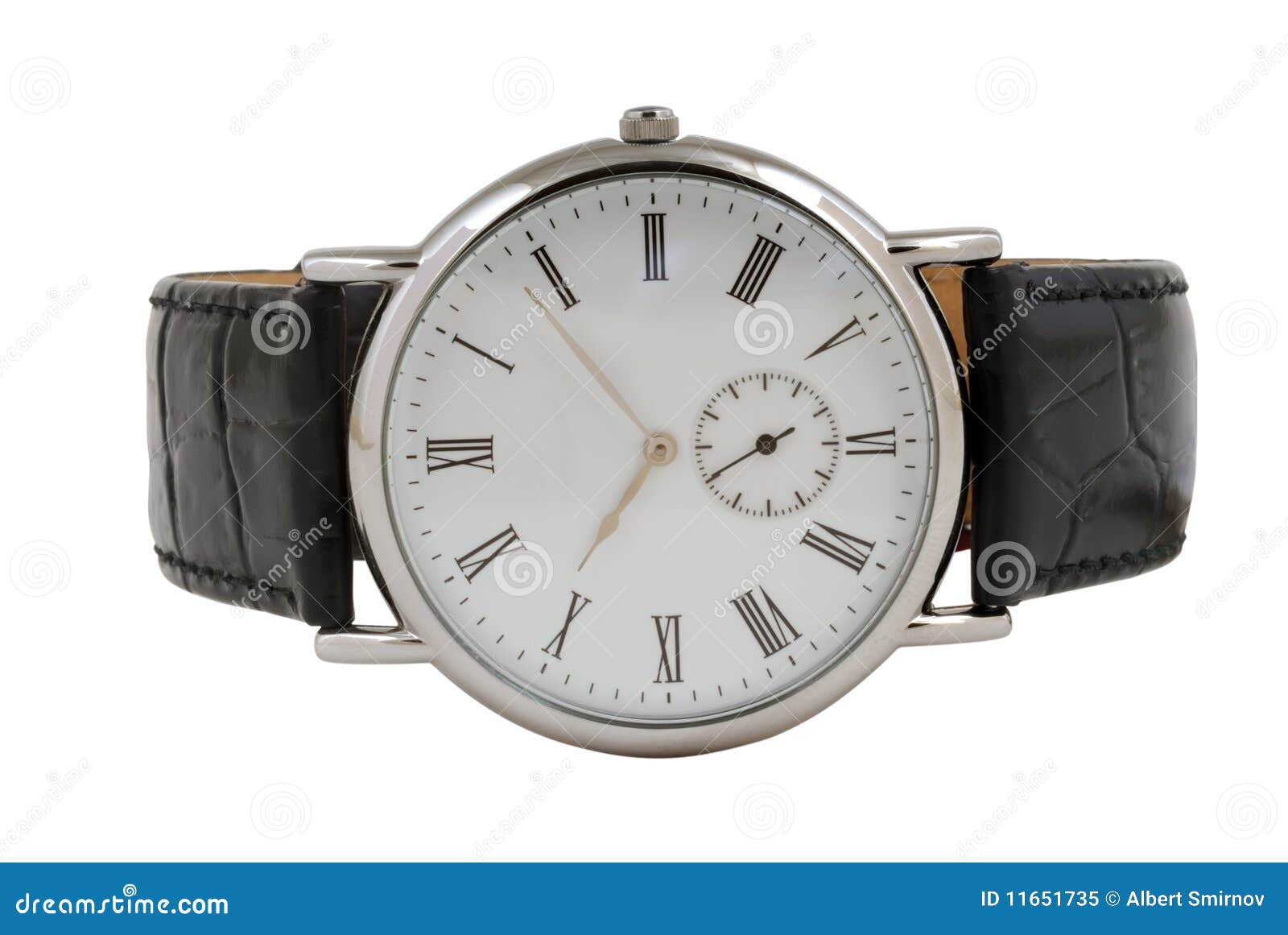 Man s watch stock image. Image of elegance, minute, silver - 11651735