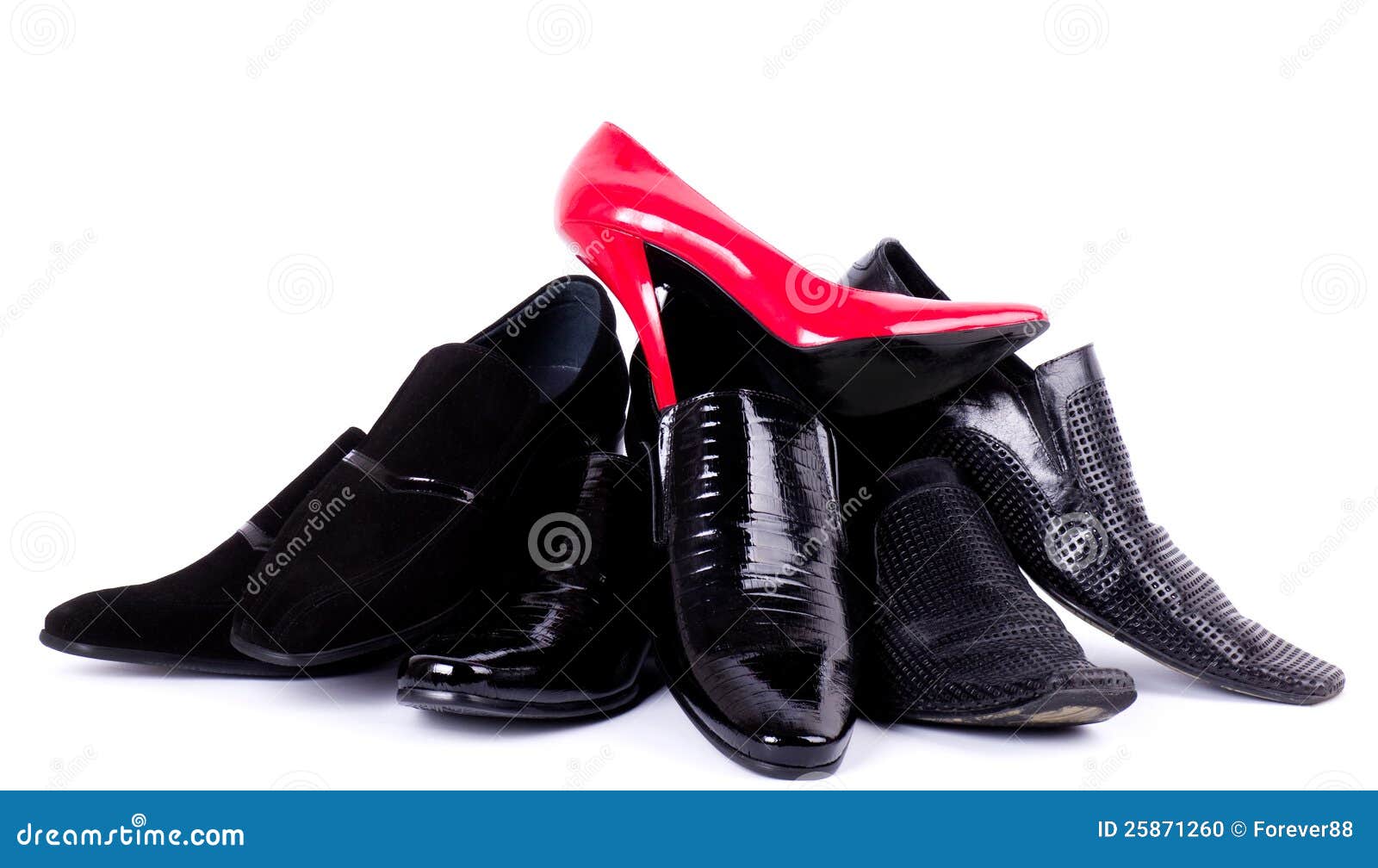 fashionable man s and womanish shoes